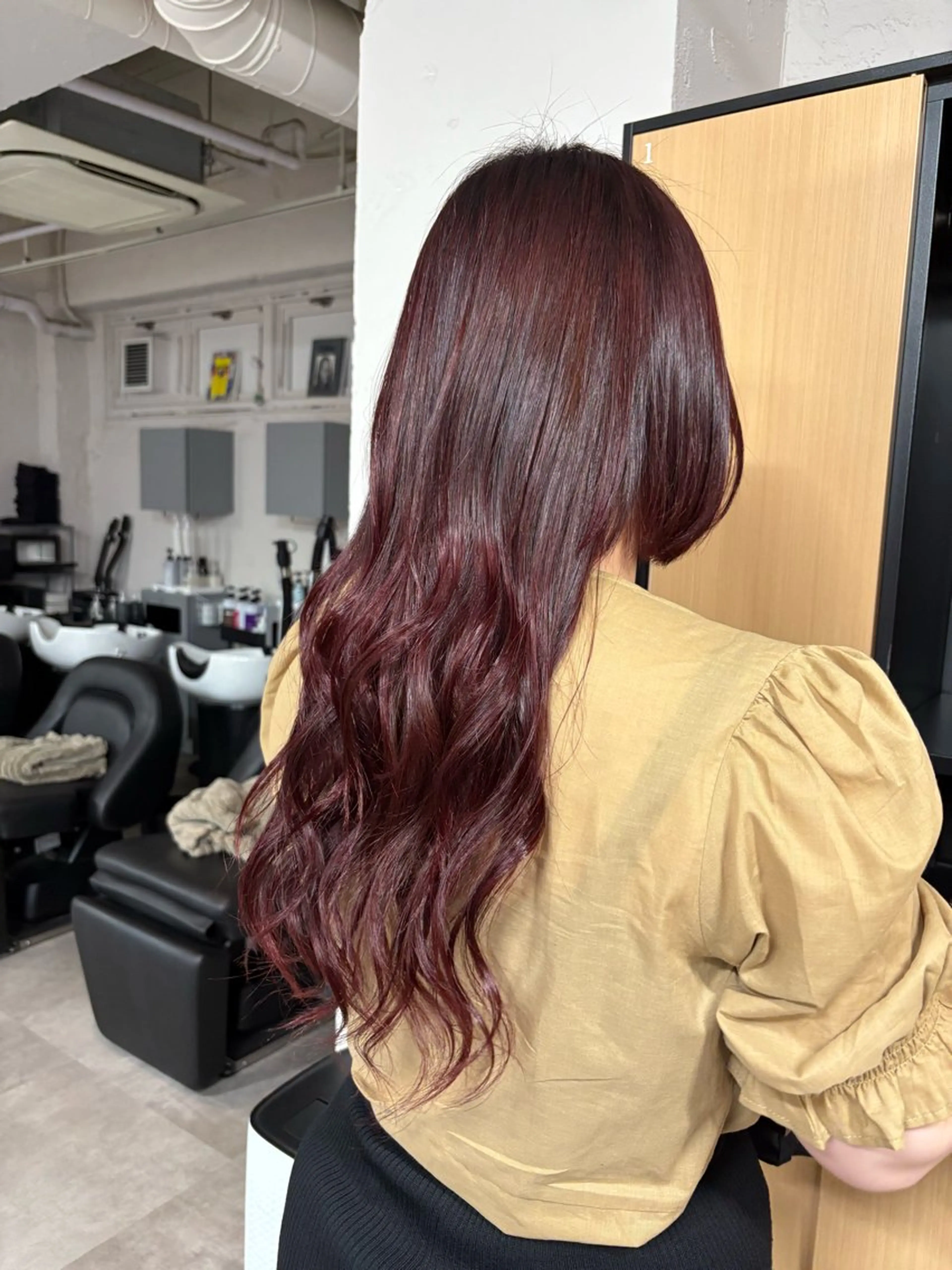 ロング ヘアカラー トリートメント tokute 中野真咲🐺のヘアスタイル