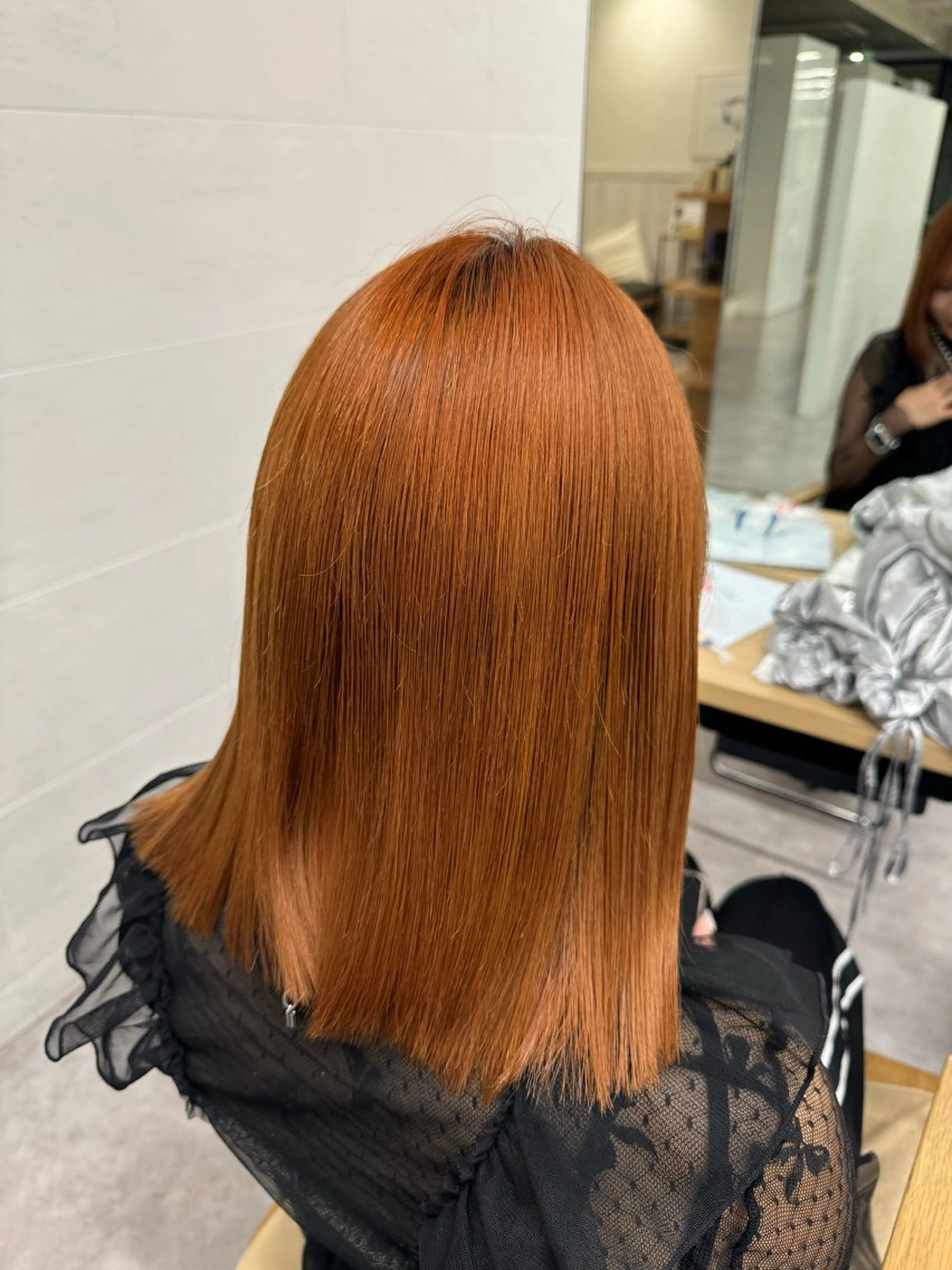 カラー レイヤーカット/ 艶カラー/山内一暉のヘアスタイル