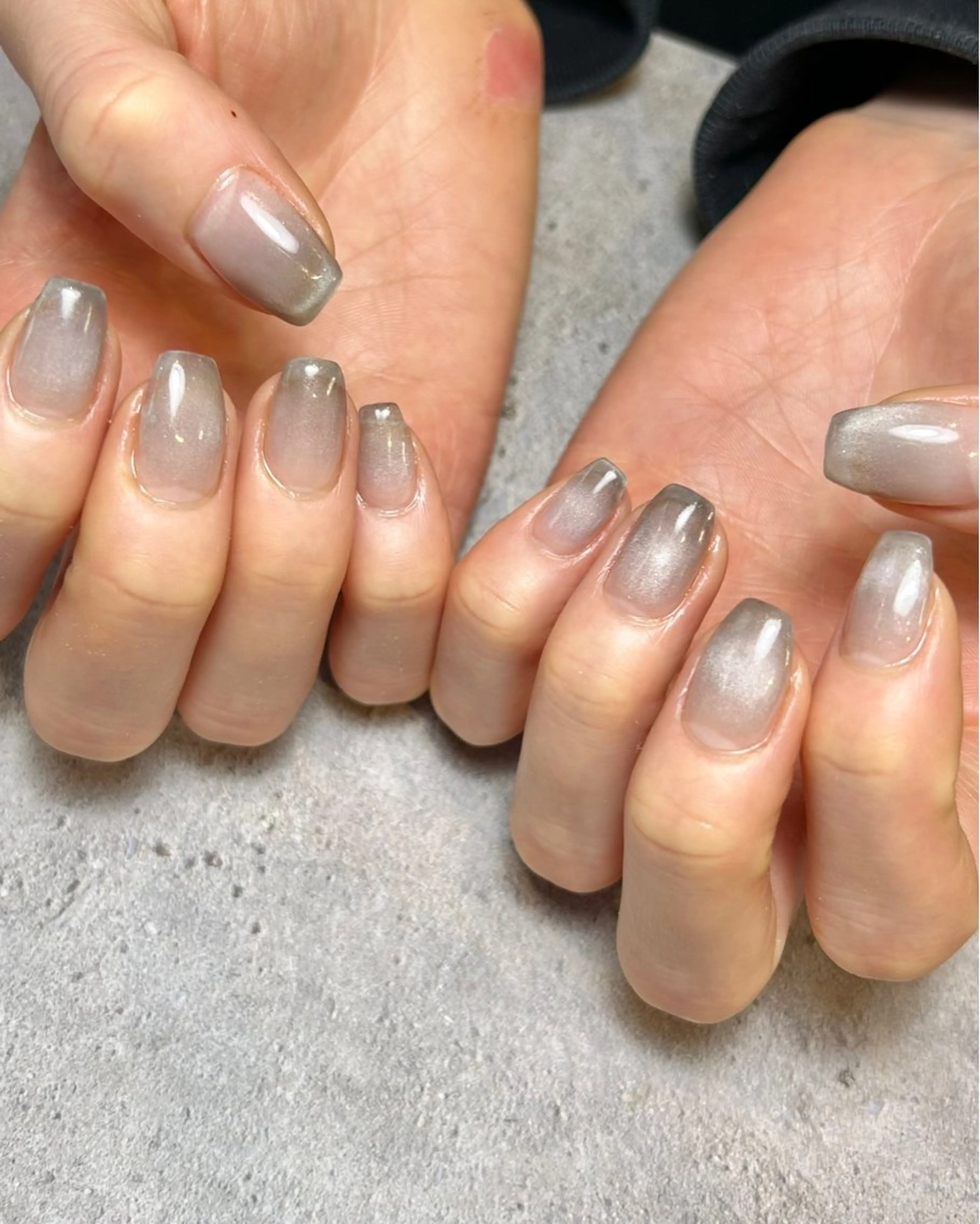 ネイル グラデーション マグネットネイル ハンドネイル Reflection marikoのネイルデザイン