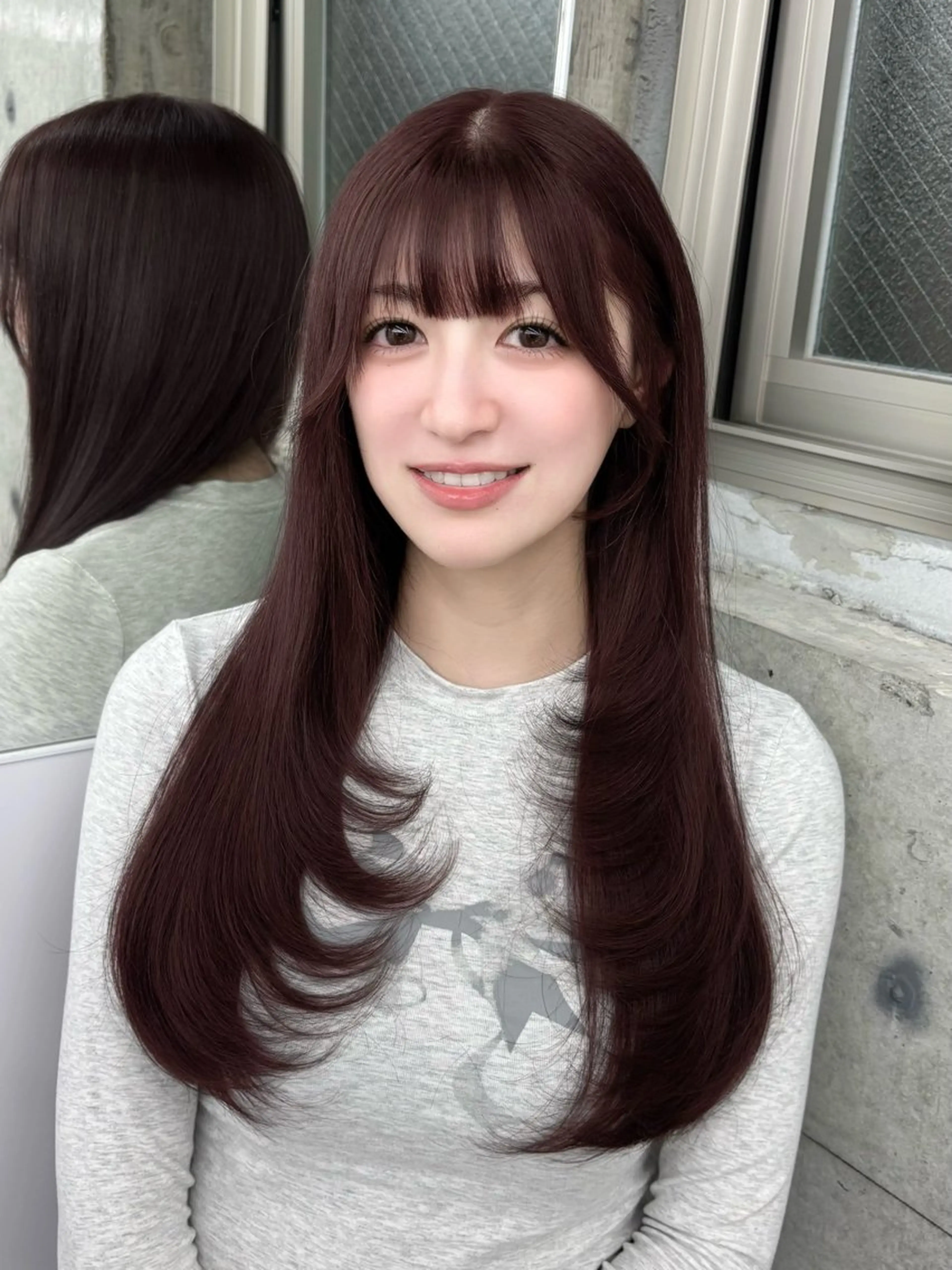 カラー Kana/韓国ヘア /暖色カラー🍒のヘアスタイル