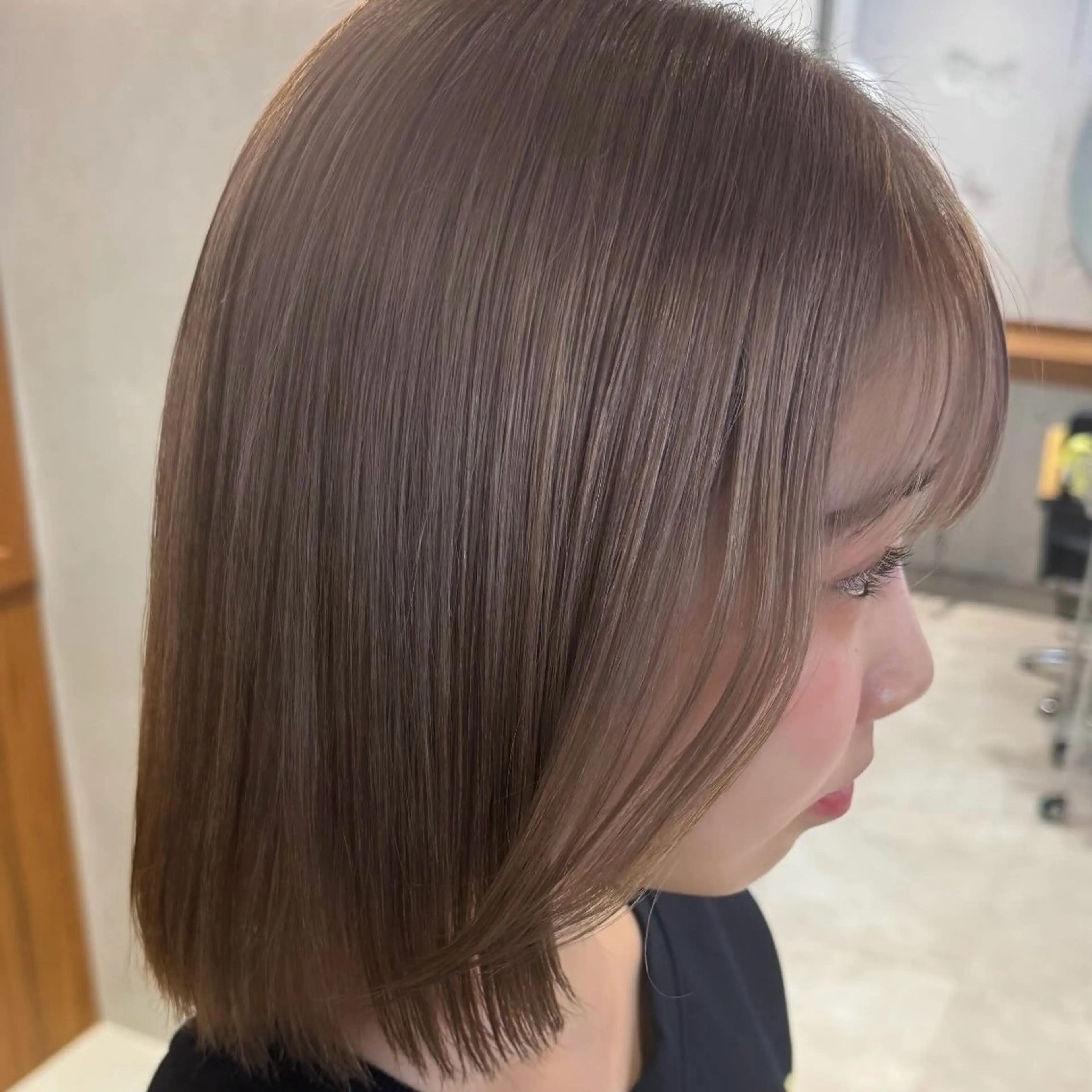 カラー ベージュカラー ヘアカラー トリートメント 優梨 EIGHT💞のヘアスタイル