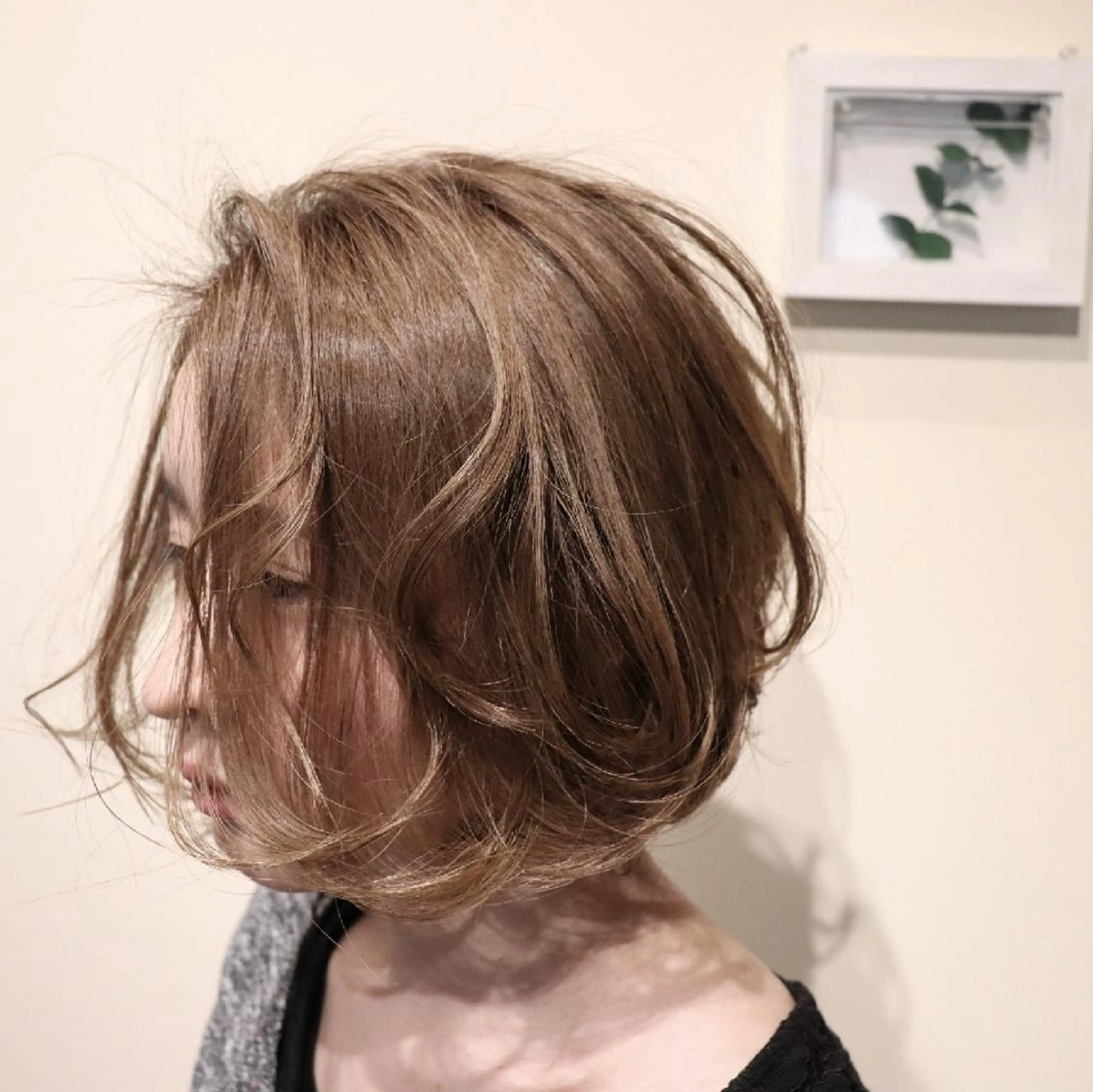 ショート カラー グラデーションカラー ボブ 尾野 恭平のヘアスタイル