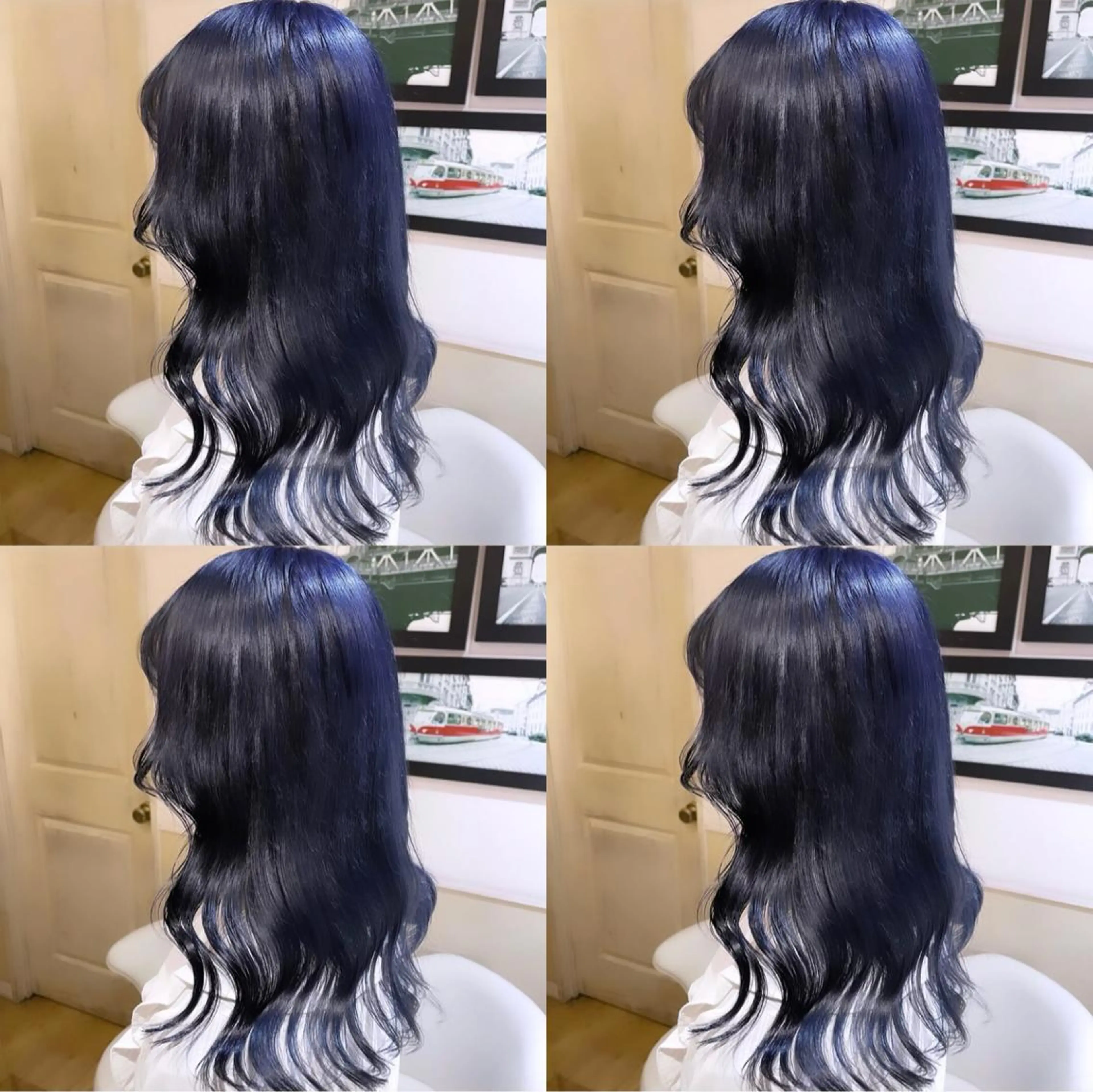 セミロング カラー ネイビーカラー 🌟トップデザイナー 高橋🌟のヘアスタイル