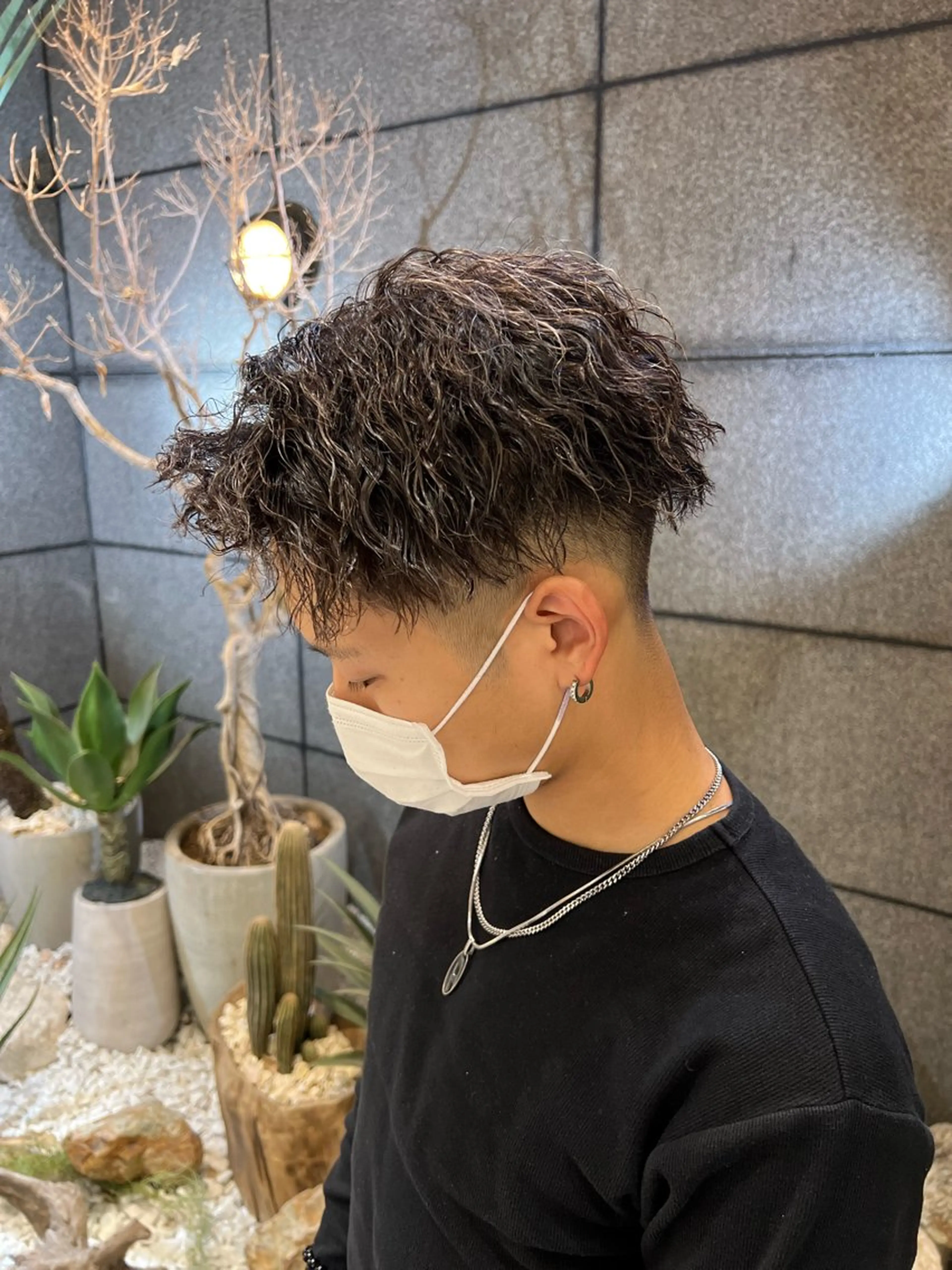 ショート パーマ メンズ メンズパーマ カット パーマ 酸性ストレート人気 No,1/カスミ🩰のヘアスタイル