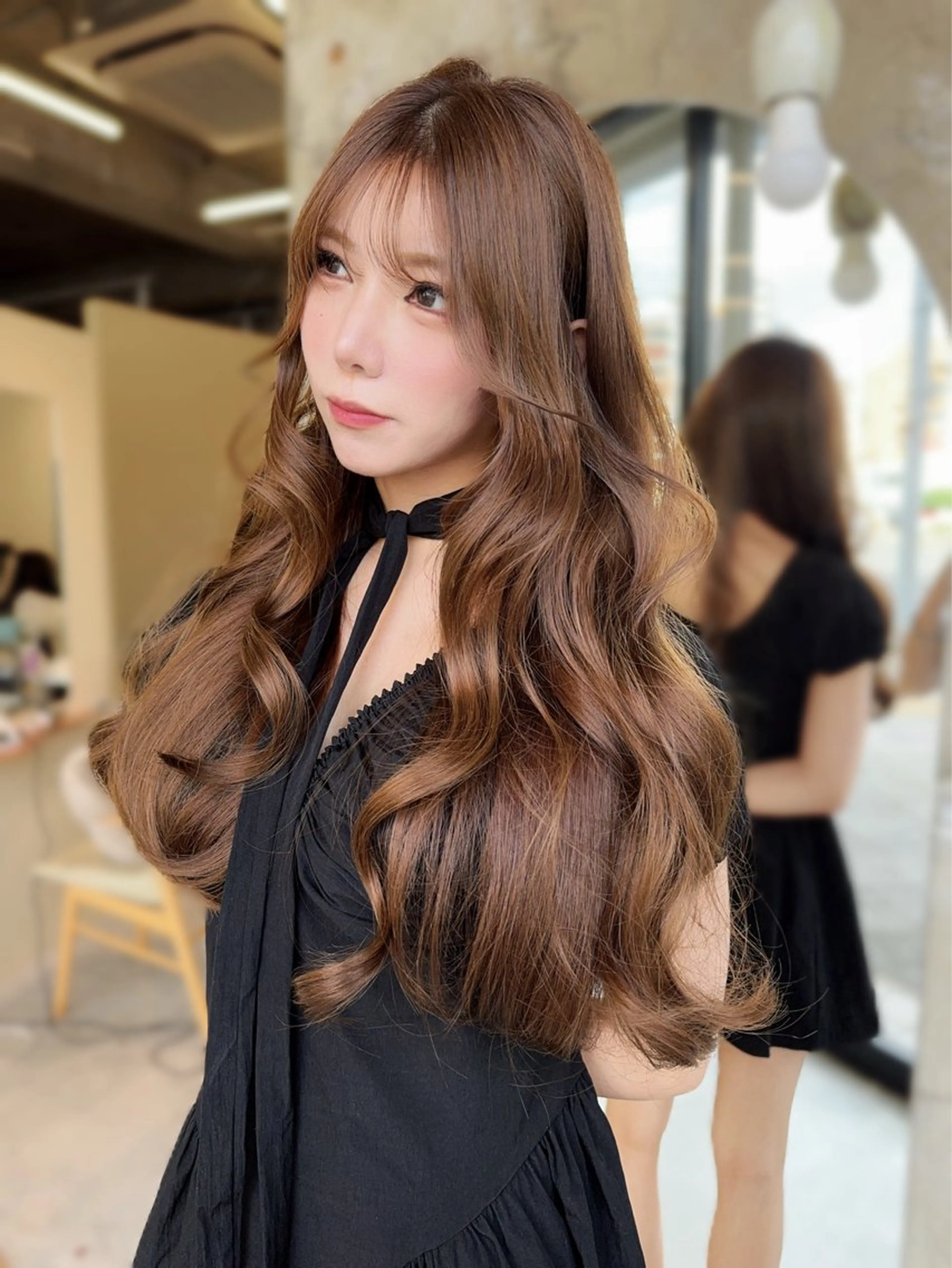 ロング カット ヘアカラー トリートメント 韓国ヘア/レイヤー カット/✨髪質改善のヘアスタイル