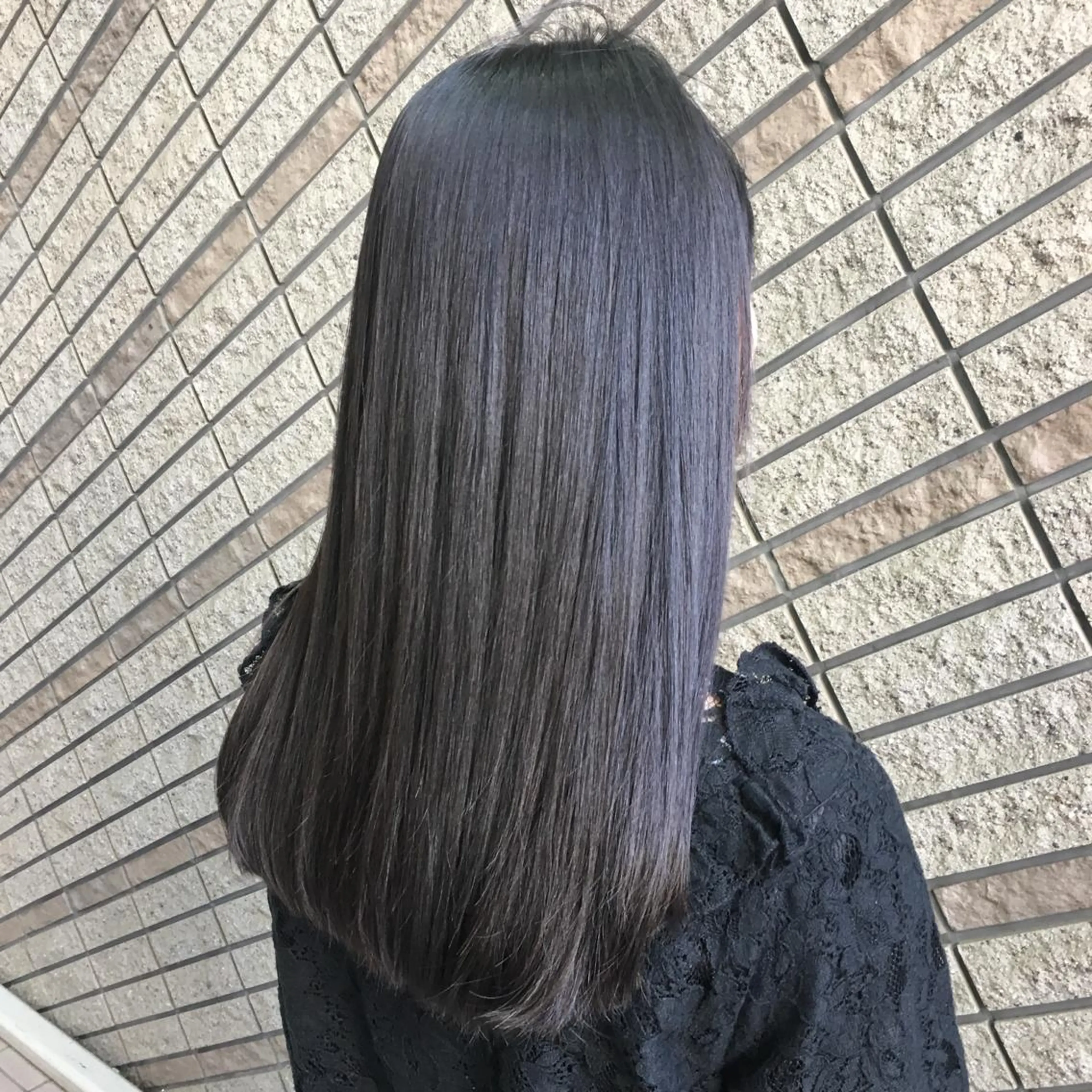 セミロング パーマ セミロングパーマ 外国人風カラー 縮毛矯正 ブリーチ/バレイヤ ージュ川端裕司のヘアスタイル