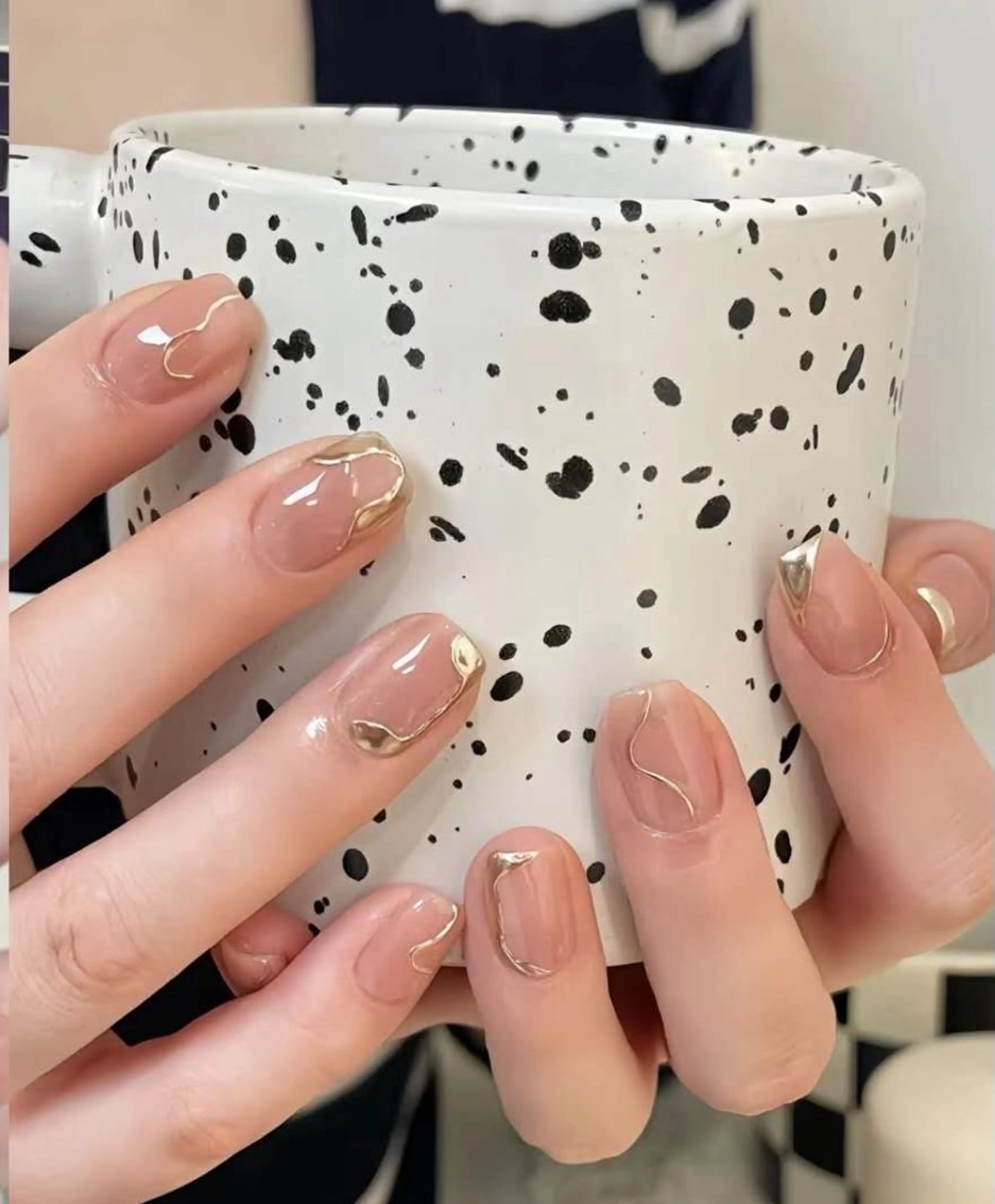 ネイル チークネイル 長さ出し フレンチネイル ジェルネイル ピンク ハンドネイル YUYI.nail salonのネイルデザイン