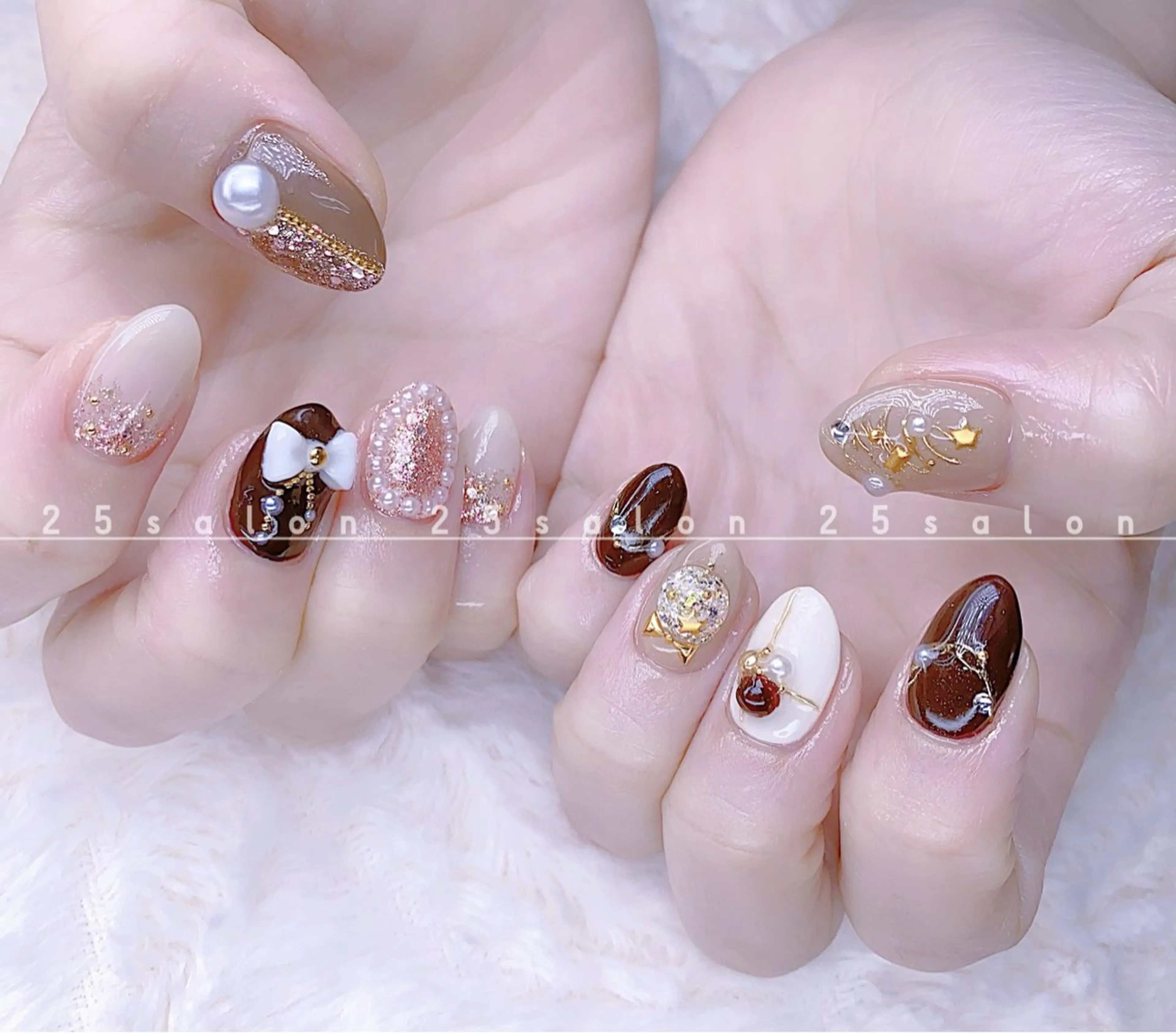 ネイル オーロラネイル チークネイル フットネイル フレンチネイル ジェルネイル 2 5のマツエク・マツパデザイン