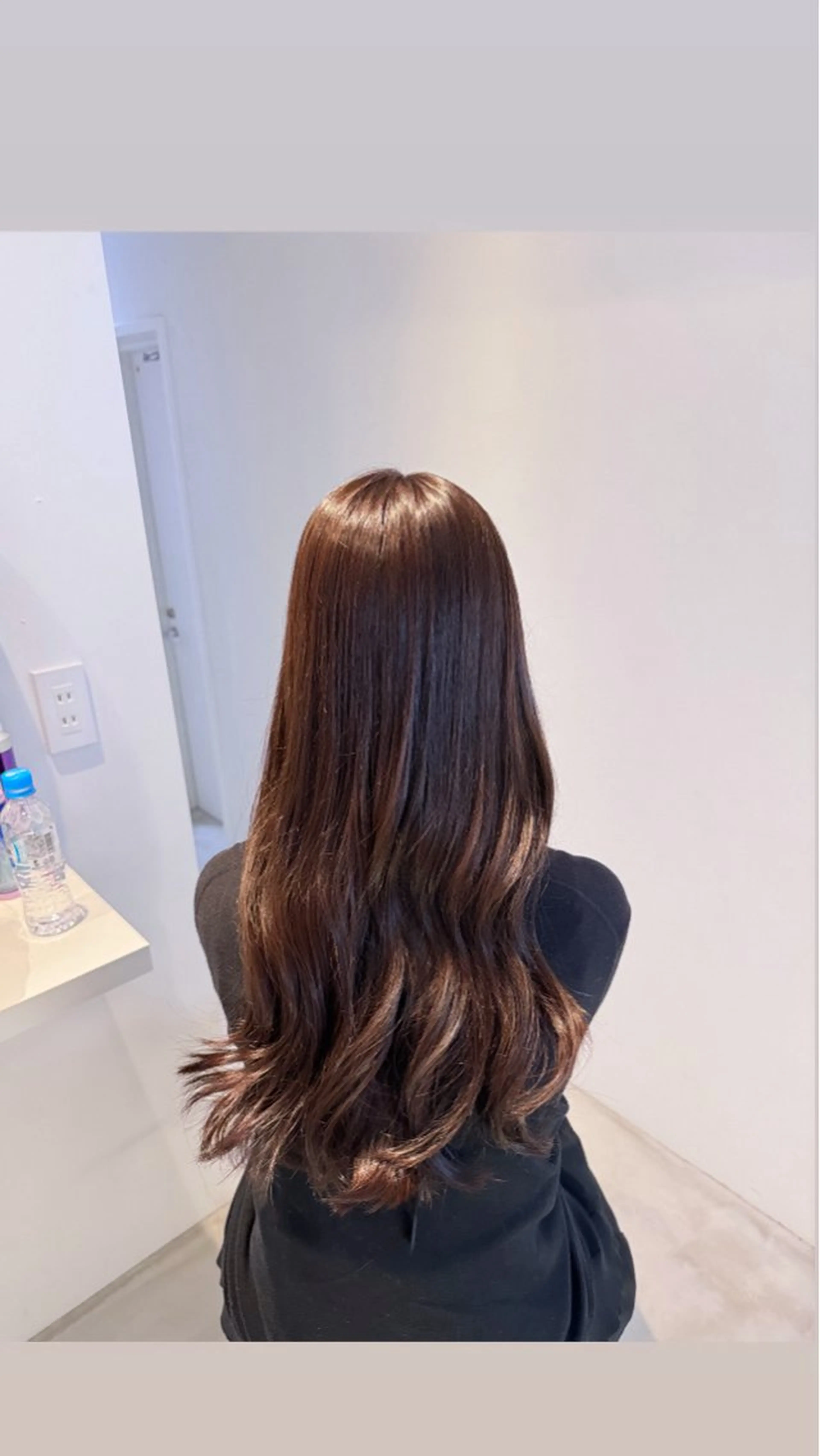 ロング カラー イルミナカラー 艶感ワンホン color✨のヘアスタイル