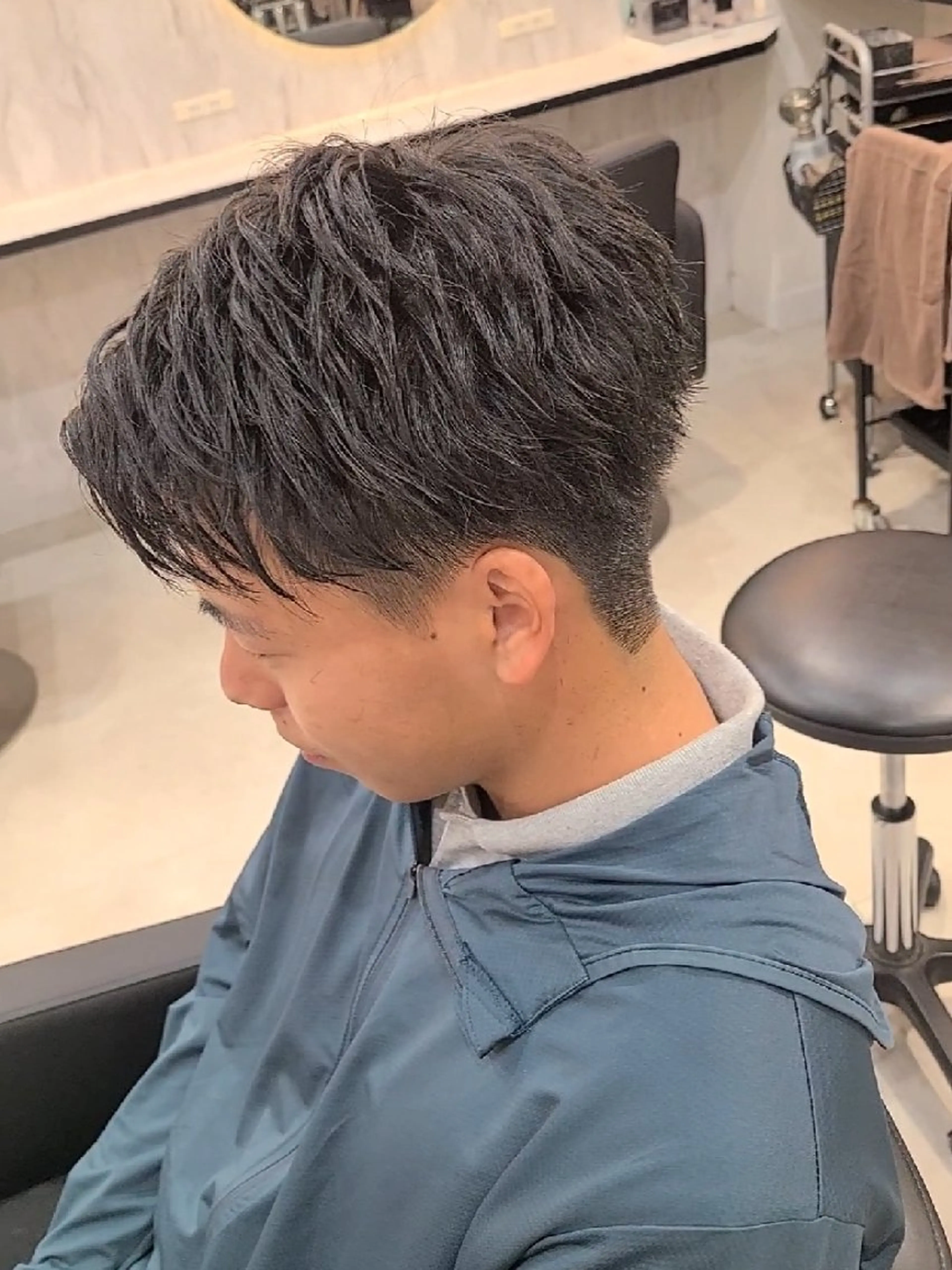 ショート メンズ カット ヘアセット LEN名古屋/パーマ 海外ヘア/メンズ特化のヘアスタイル