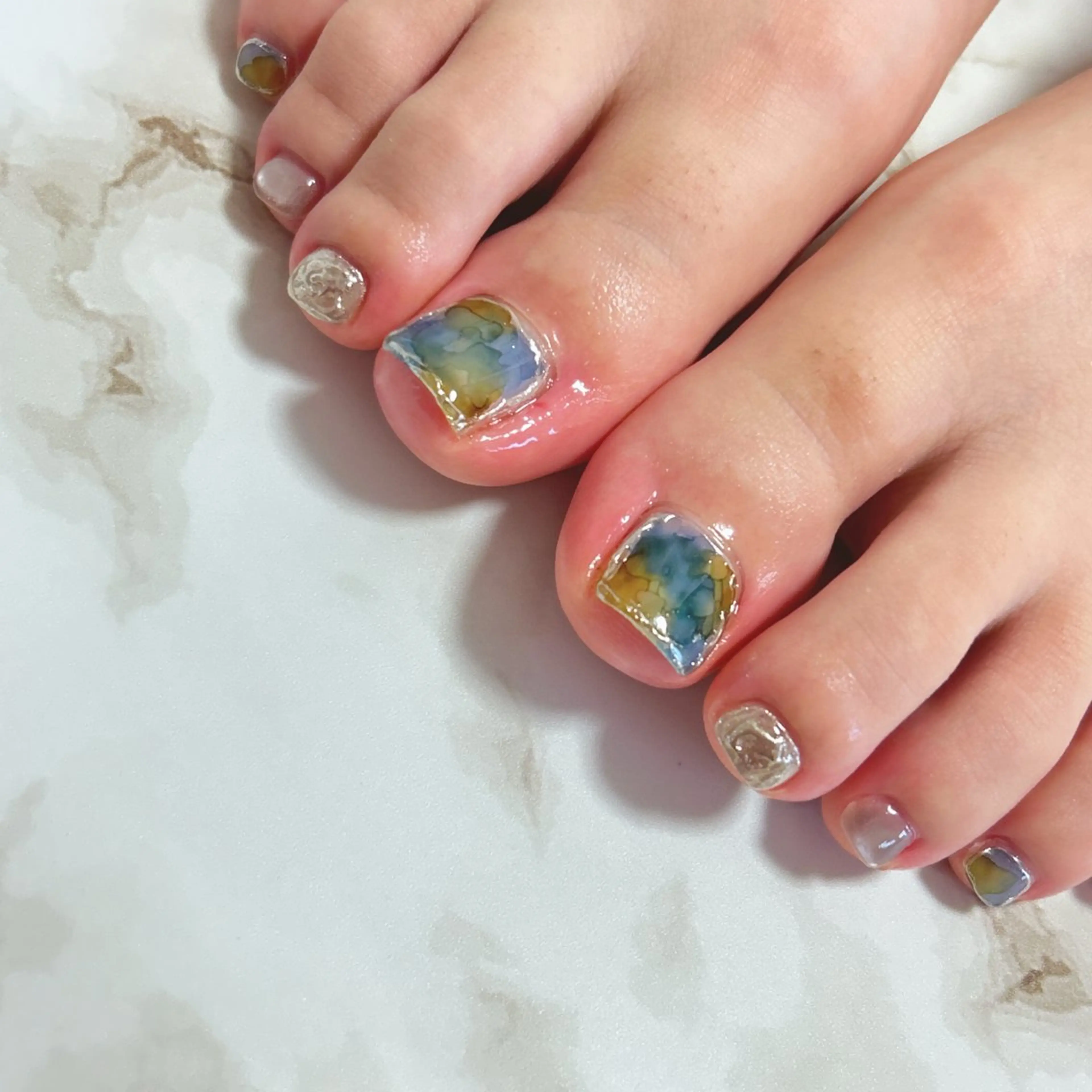 【フット】90分オーダーネイル(持ち込み画像OK)の写真