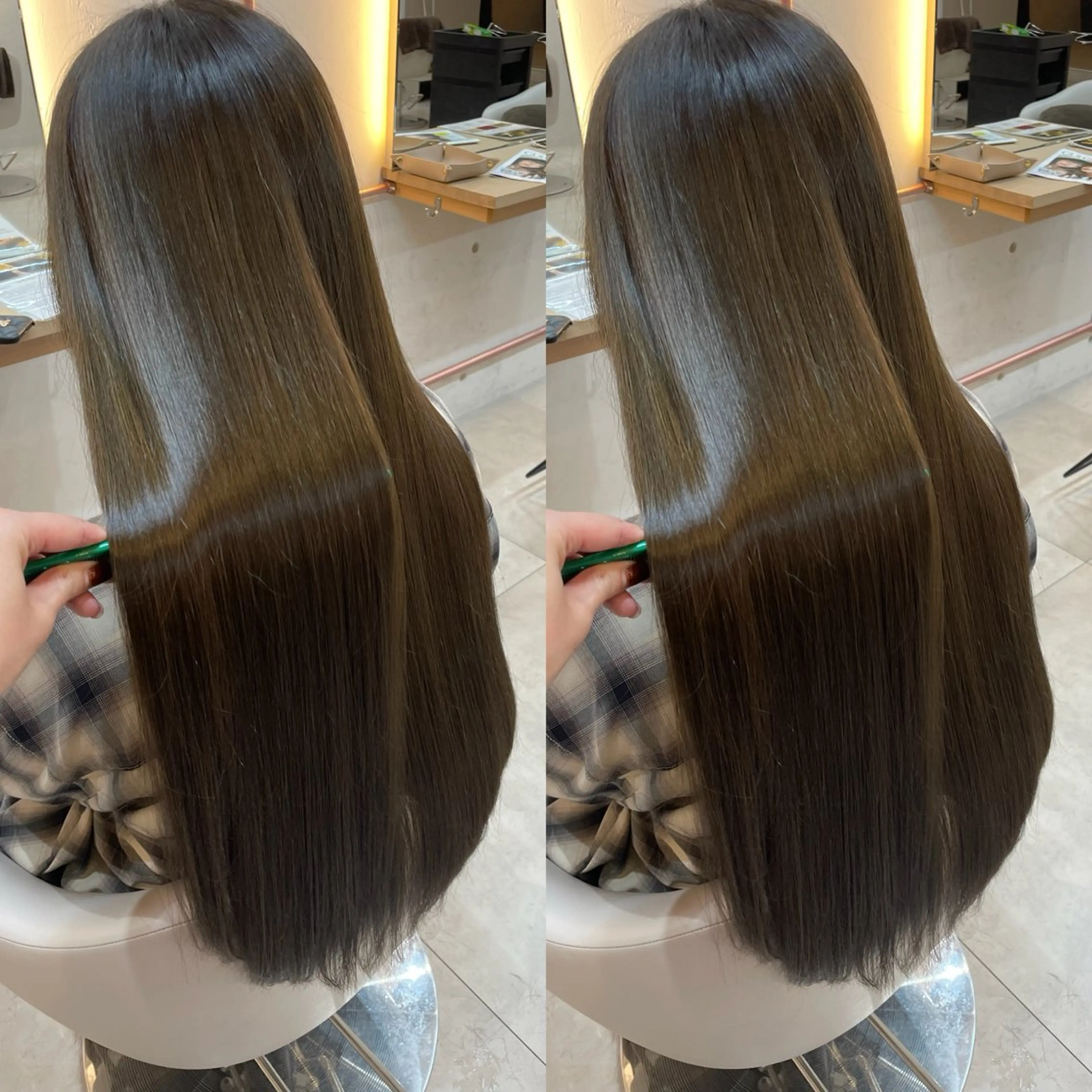 【🐬透明感が欲しい方🐬】カット➕寒色系カラー➕1stepトリートメント🧴‎◌𓈒𓐍の写真