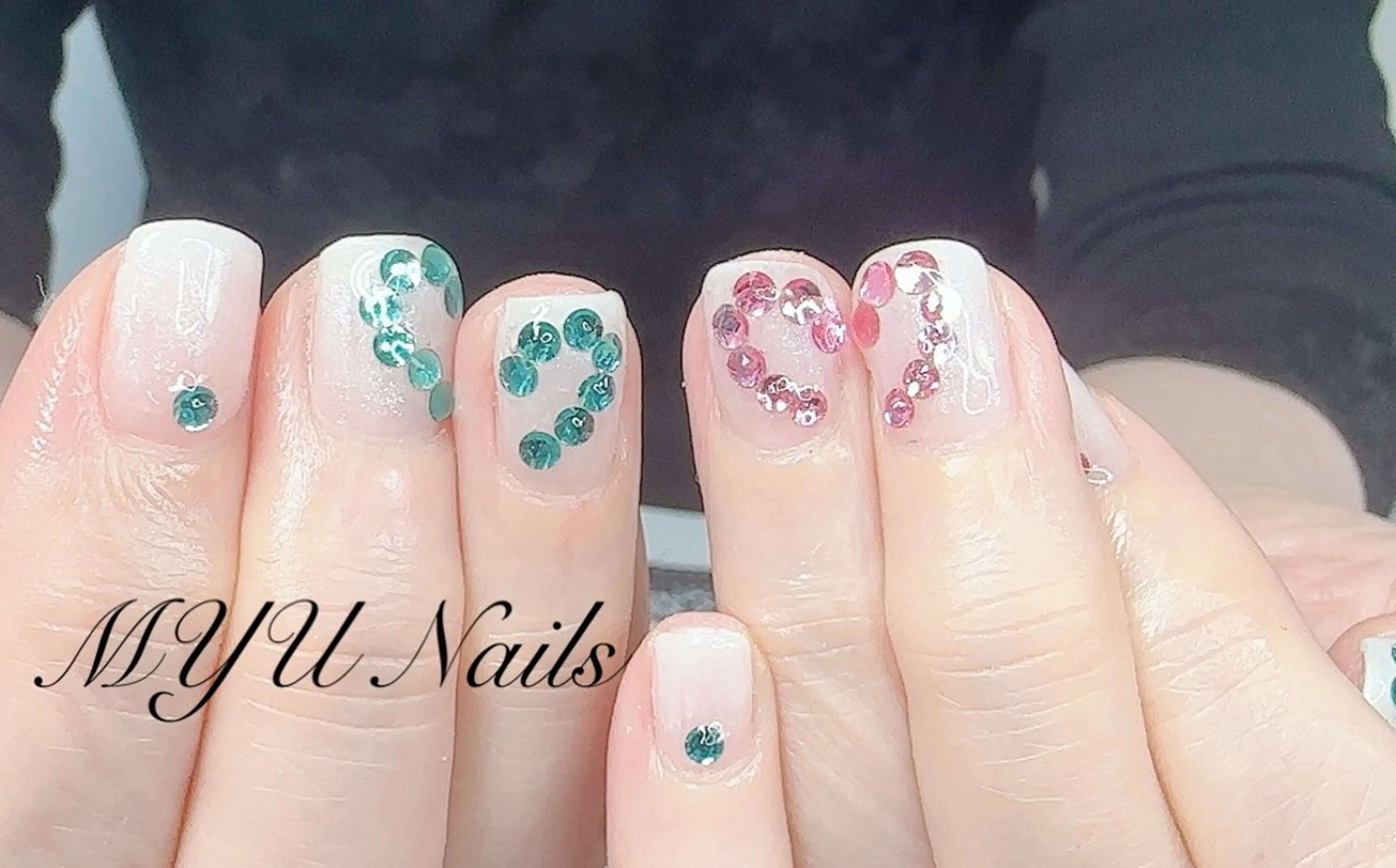 ネイル ハンドネイル ニュアンスネイル🌈 MYU Nailsのネイルデザイン