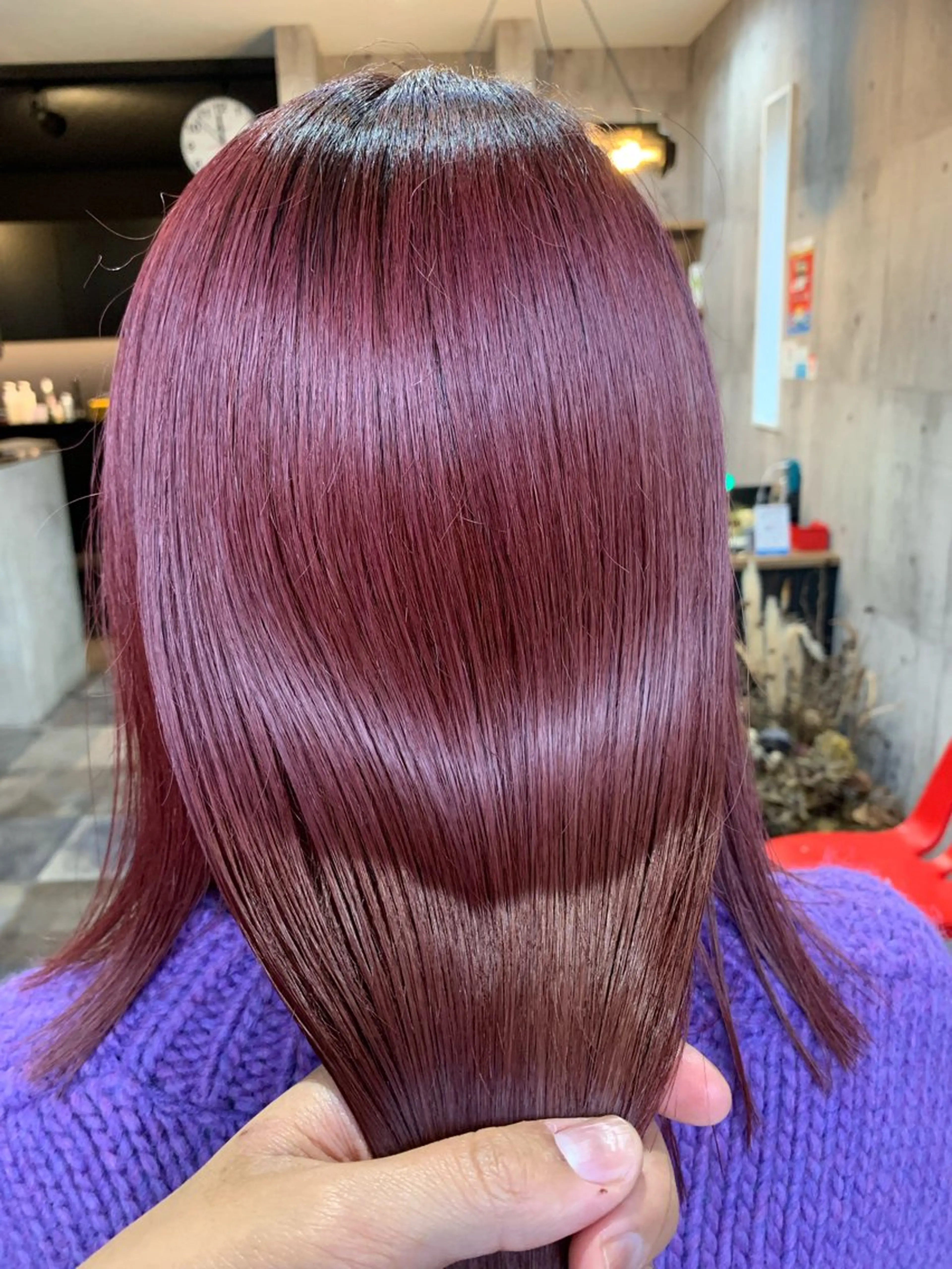 ミディアム 髪質改善 カット トリートメント yoshihara yuukiのヘアスタイル