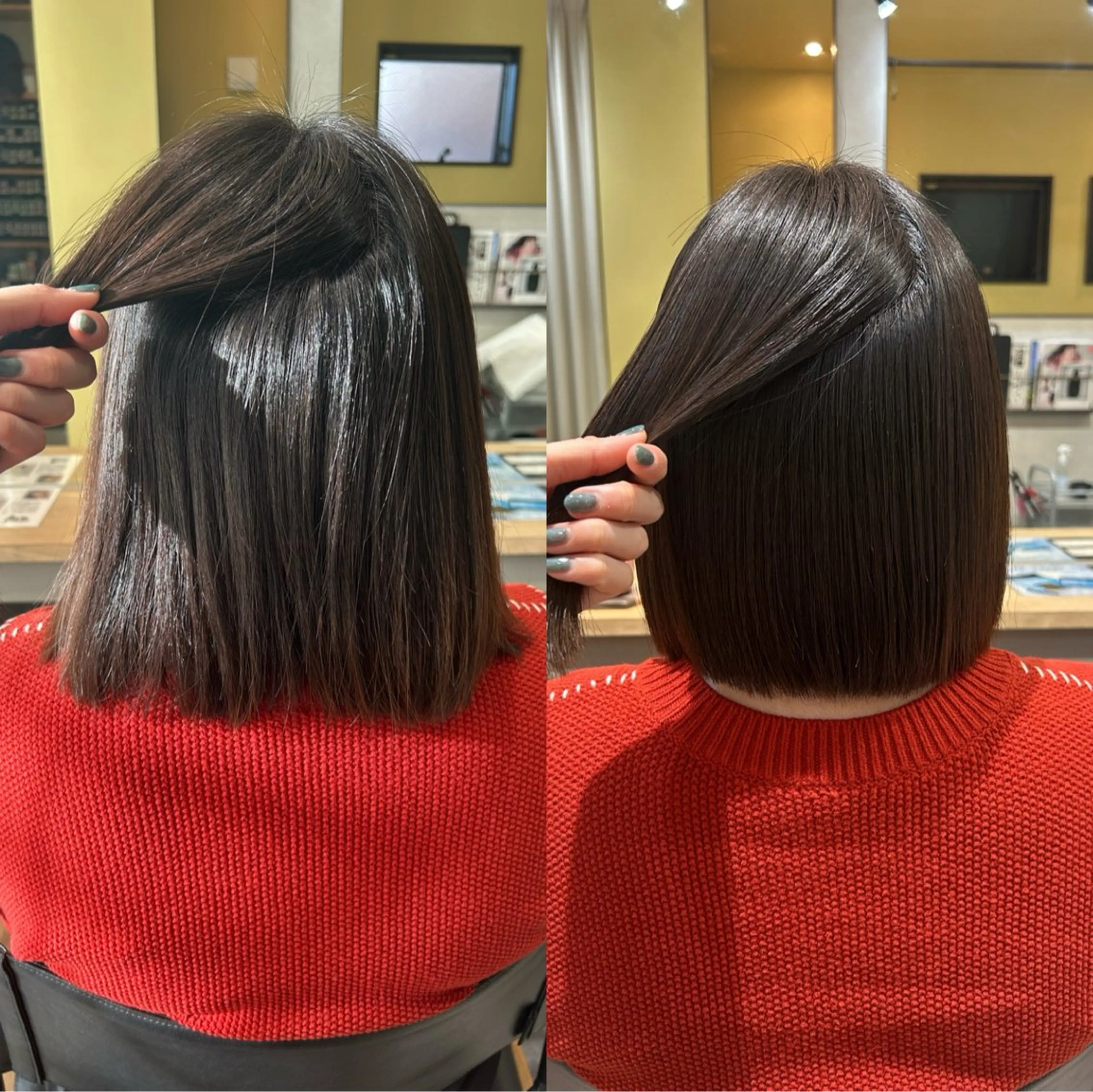 ショート パーマ ストレートパーマ カット 縮毛矯正 トリートメント hub hair レイヤー/透明感のヘアスタイル