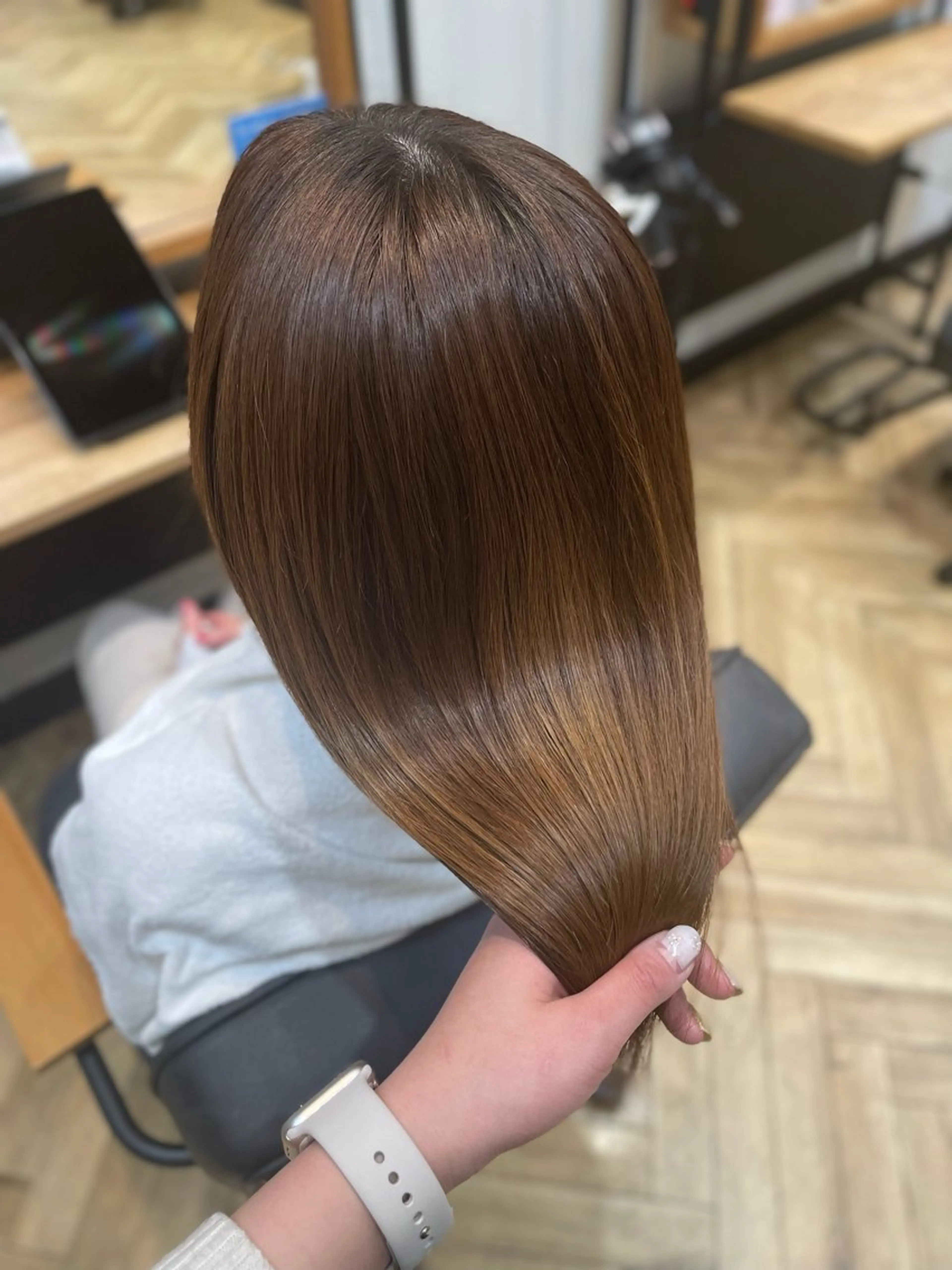 ロング トリートメント 縮毛矯正 トリートメント 望恵🌸 韓国🇰🇷スタイルのヘアスタイル