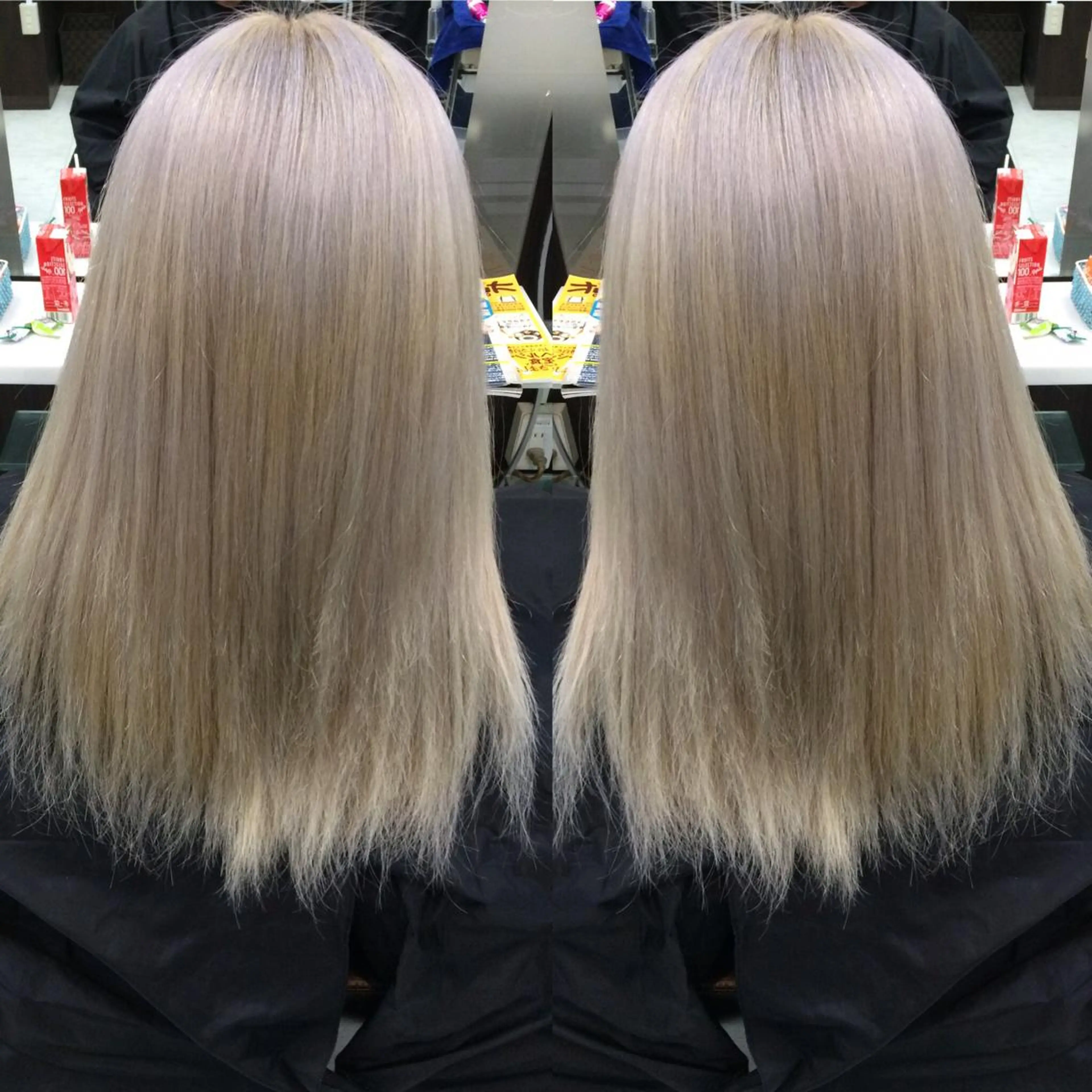 ミディアム カラー ハイトーン Arphyのヘアスタイル