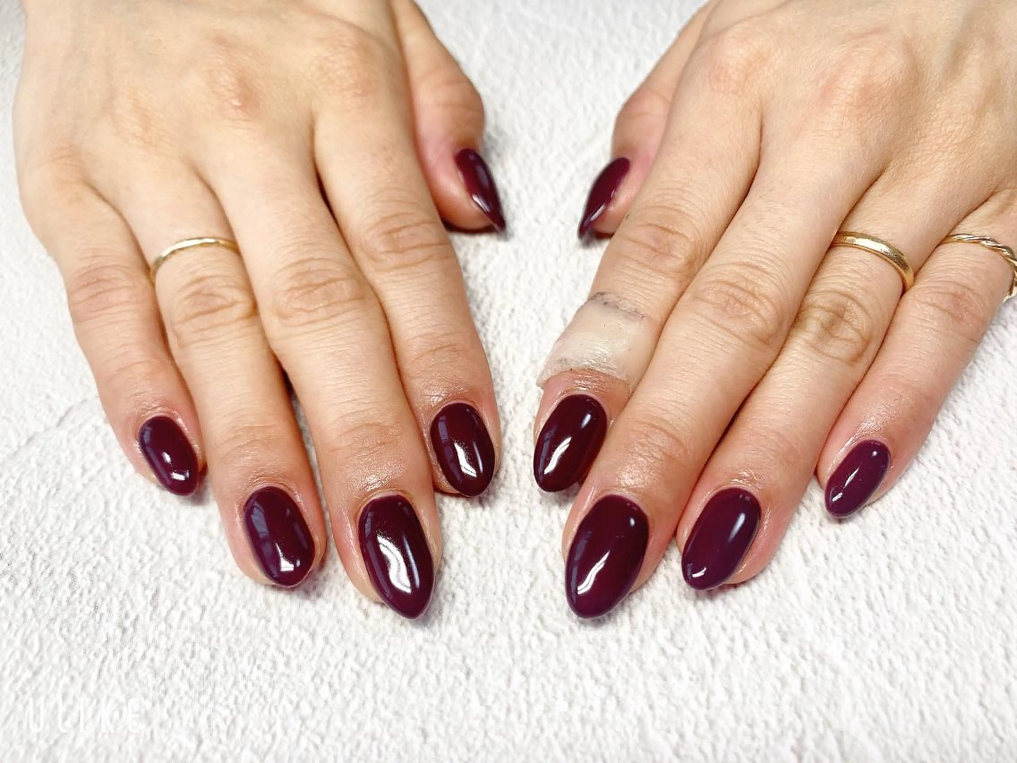 ネイル ボルドー ワンカラーネイル ハンドネイル 痩身/脱毛/ネイル HARUKAのエステ・リラクイメージ