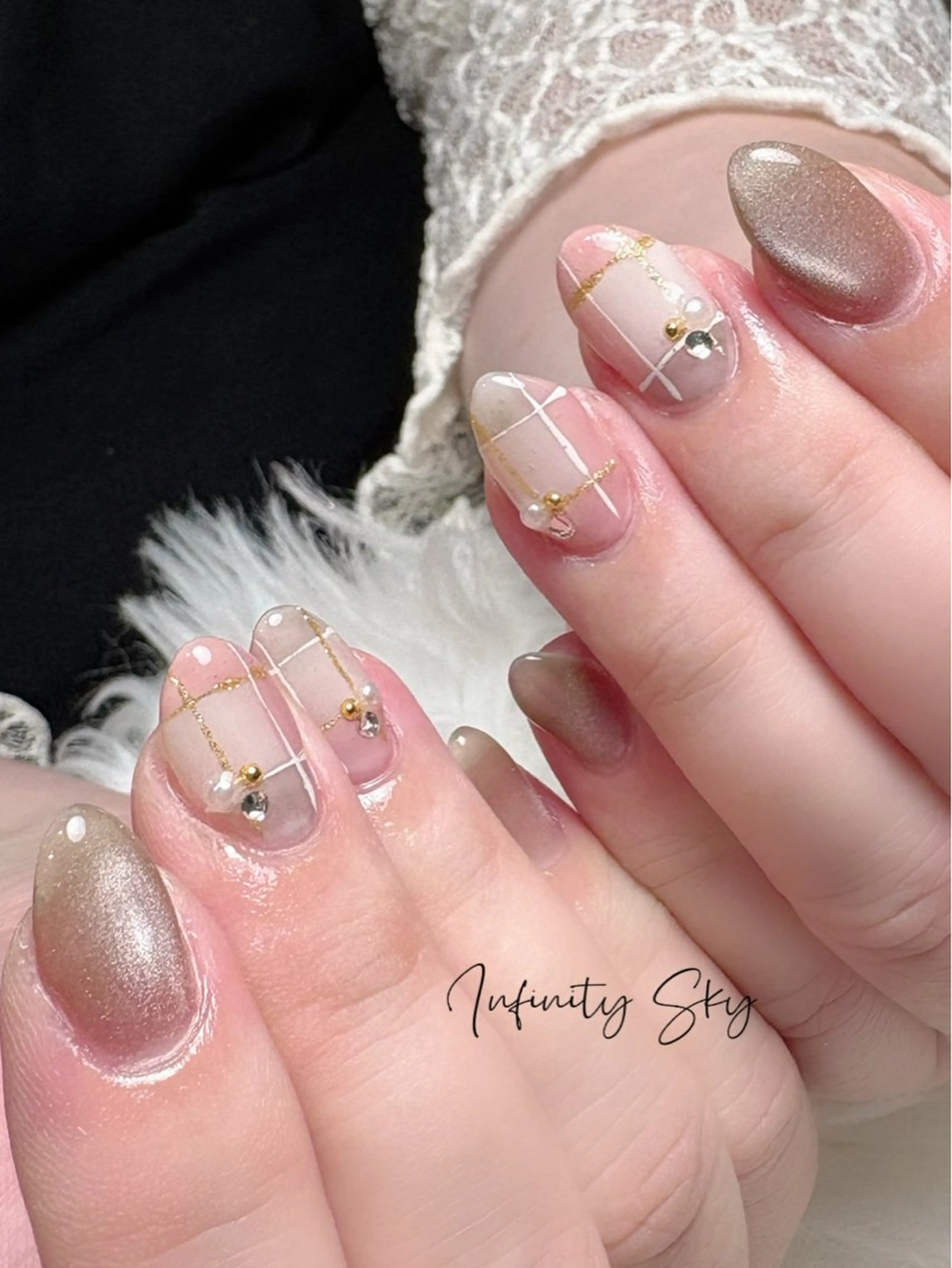 ネイル シンプルネイル infinity skyのネイルデザイン