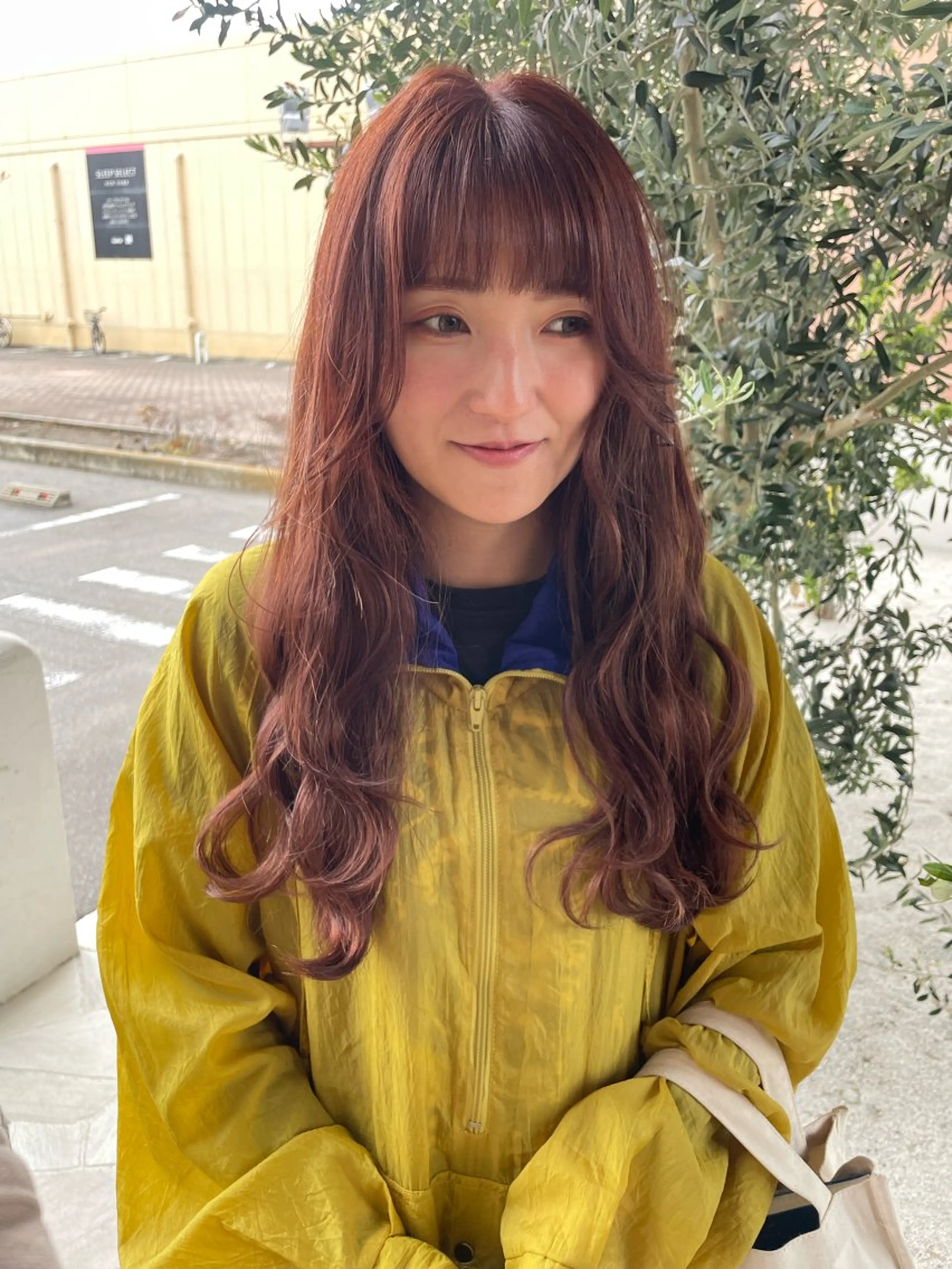 ロング カラー オレンジ ヘアカラー 透明カラー/レイヤー misaki °*のヘアスタイル