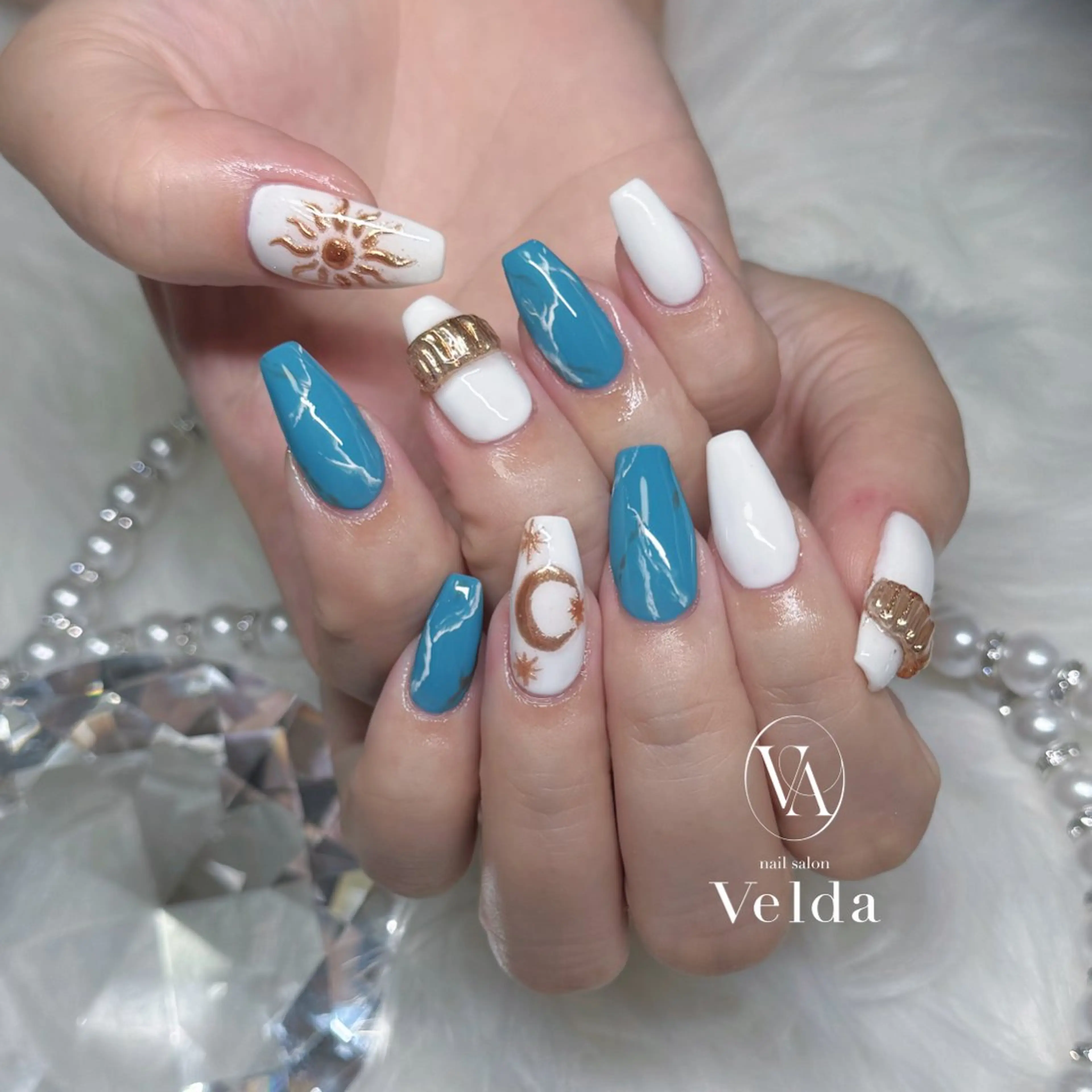 ネイル 大理石ネイル(マーブル) ワンカラーネイル ハンドネイル 💎Rina 💎のネイルデザイン