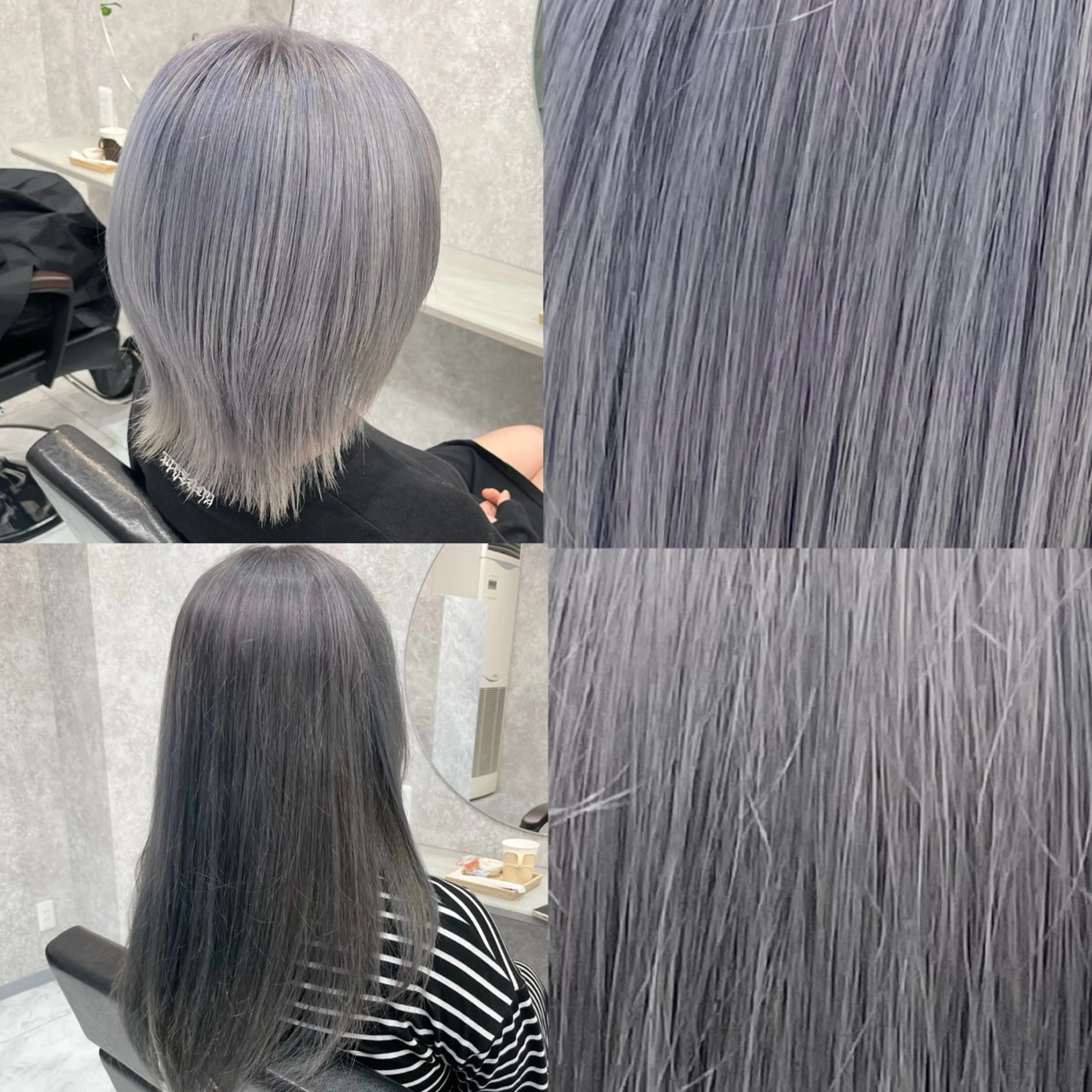 ミディアム 🦋ハイトーン🦋 石山 希理🦋のヘアスタイル