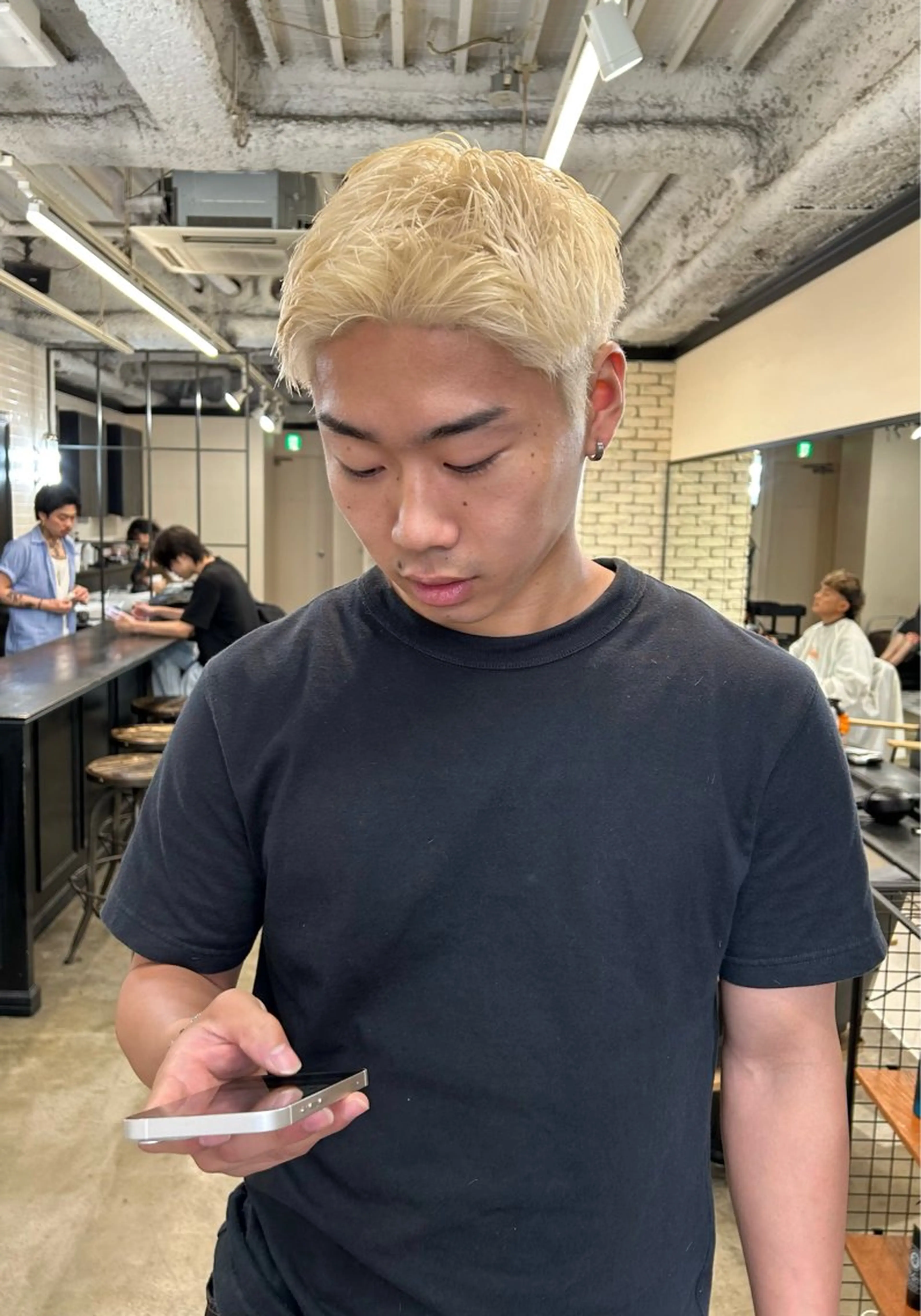 ショート カラー メンズ ヘアカラー トリートメント ヘアセット 地毛風艶カラー🌿 喜多夏海のヘアスタイル