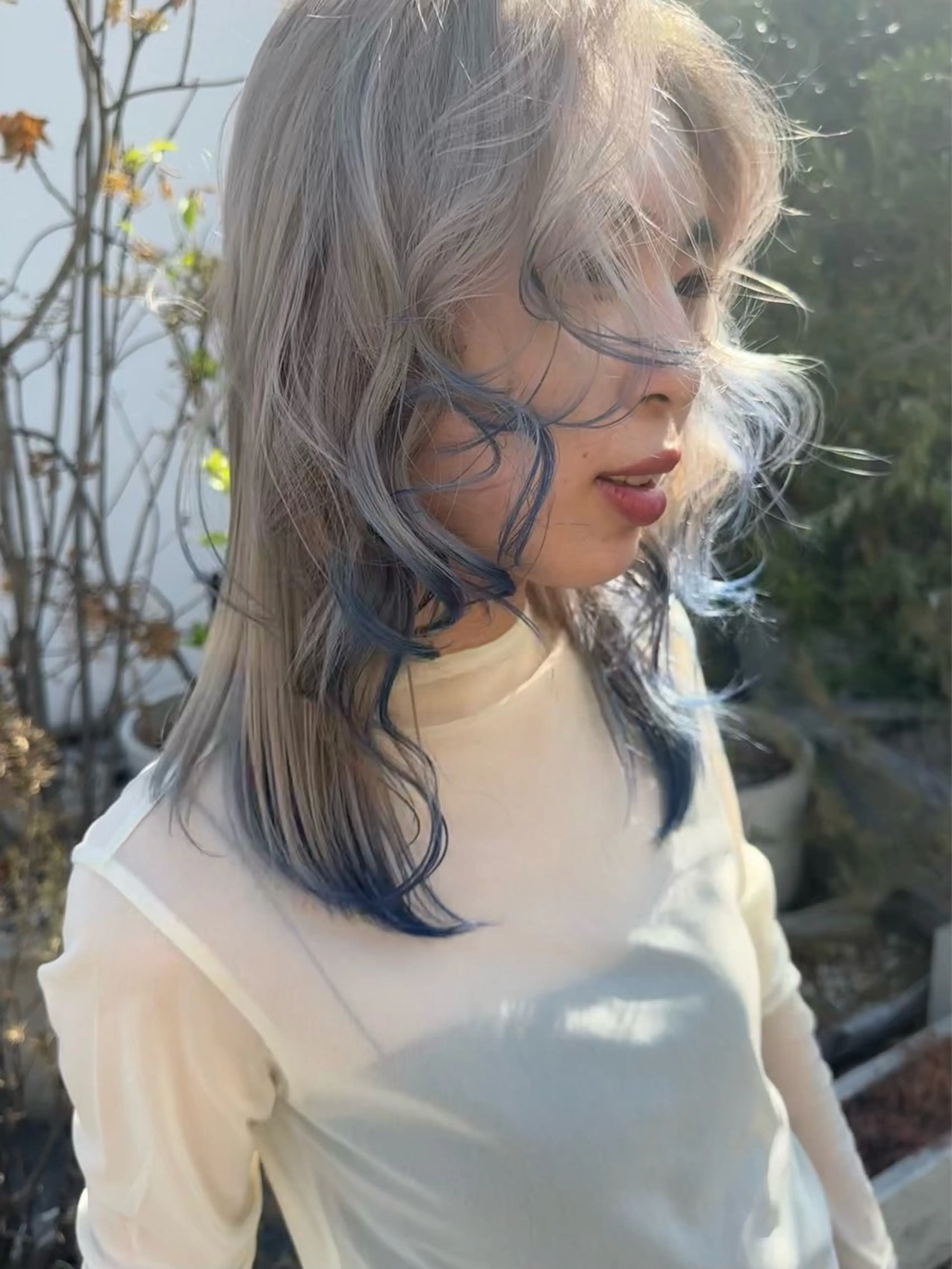 ミディアム カラー カット ヘアカラー ボブ/似合わせカット /ニュアンスカラーのヘアスタイル