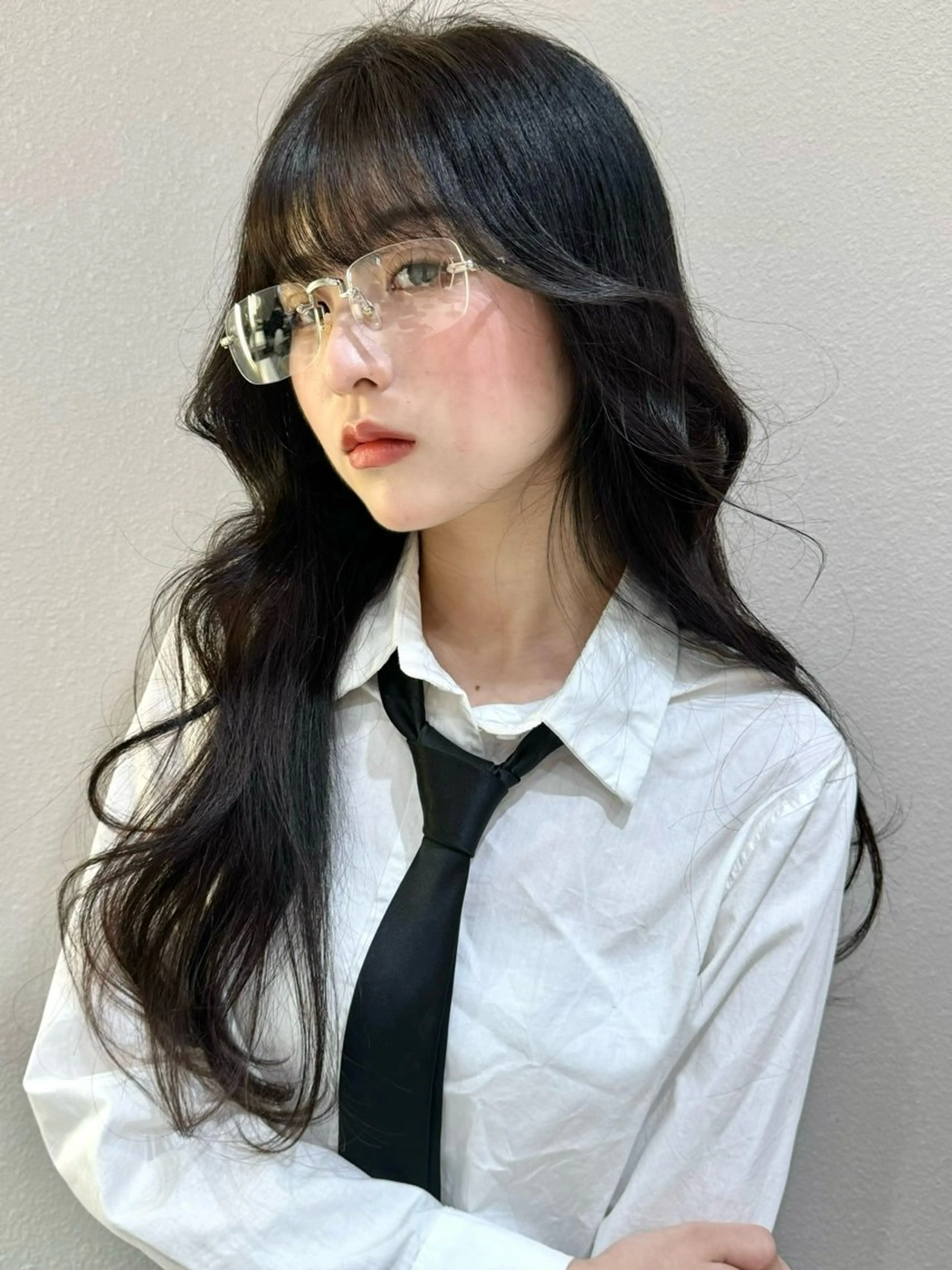 ロング カット ヘアカラー 🩵縮毛矯正・ボブ 岩原朋也🩵のヘアスタイル