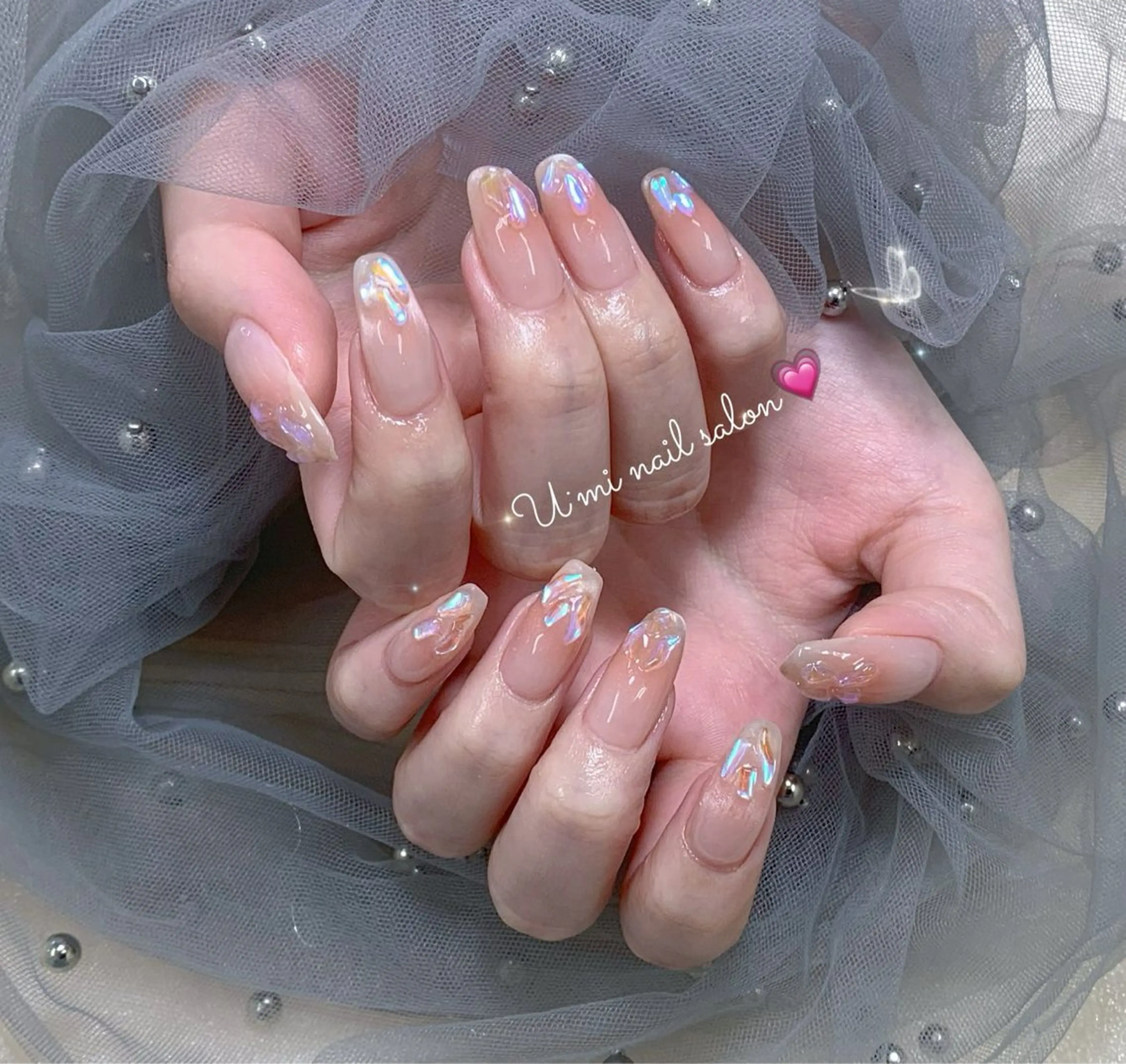 ネイル 持ち込み ハンドネイル u・mi  上野御徒町パラジェルのネイルデザイン