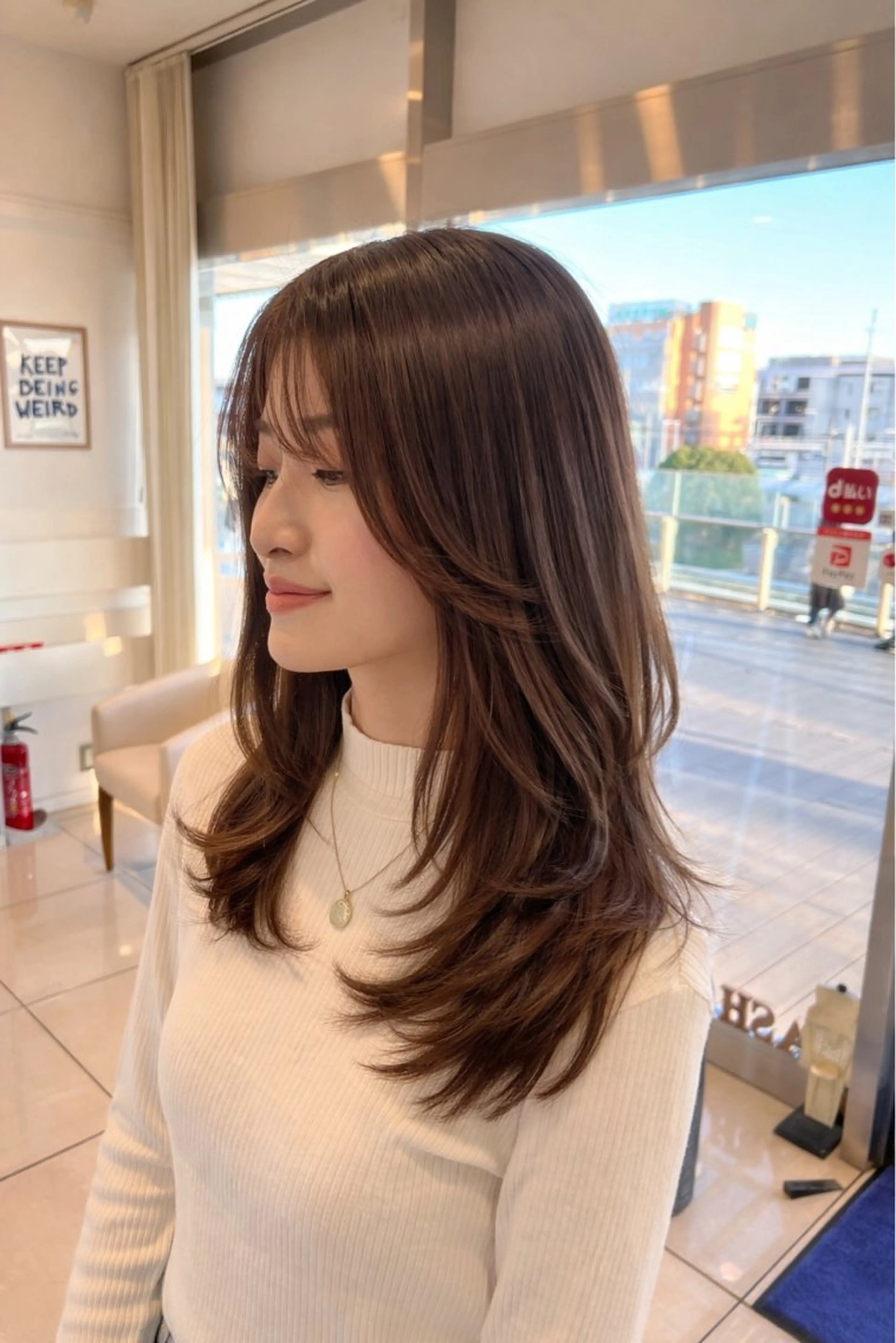 ロング カラー カット ヘアカラー 金子 直樹のヘアスタイル