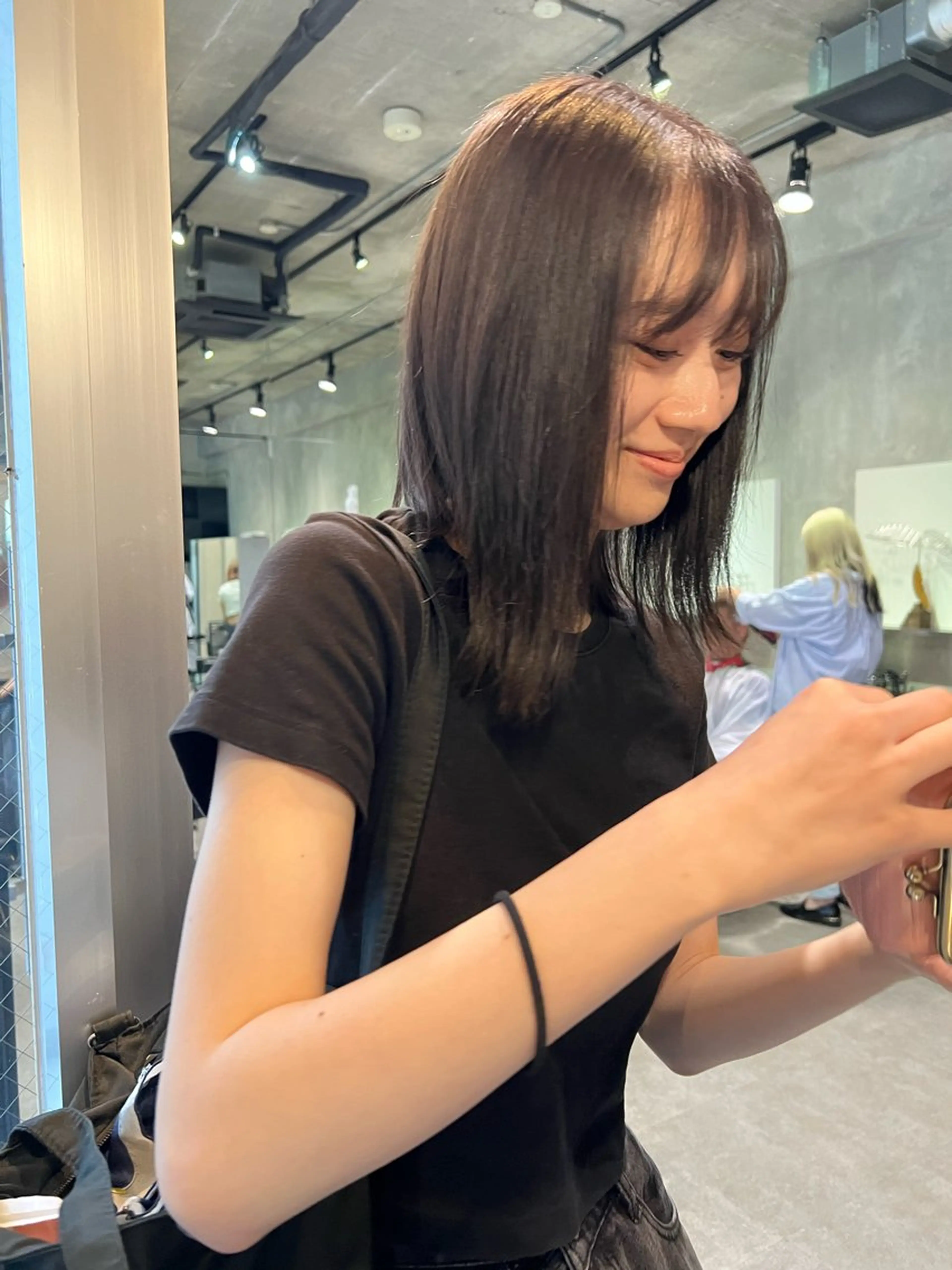 ミディアム カラー 表参道/ハイライト /tsumugiのヘアスタイル