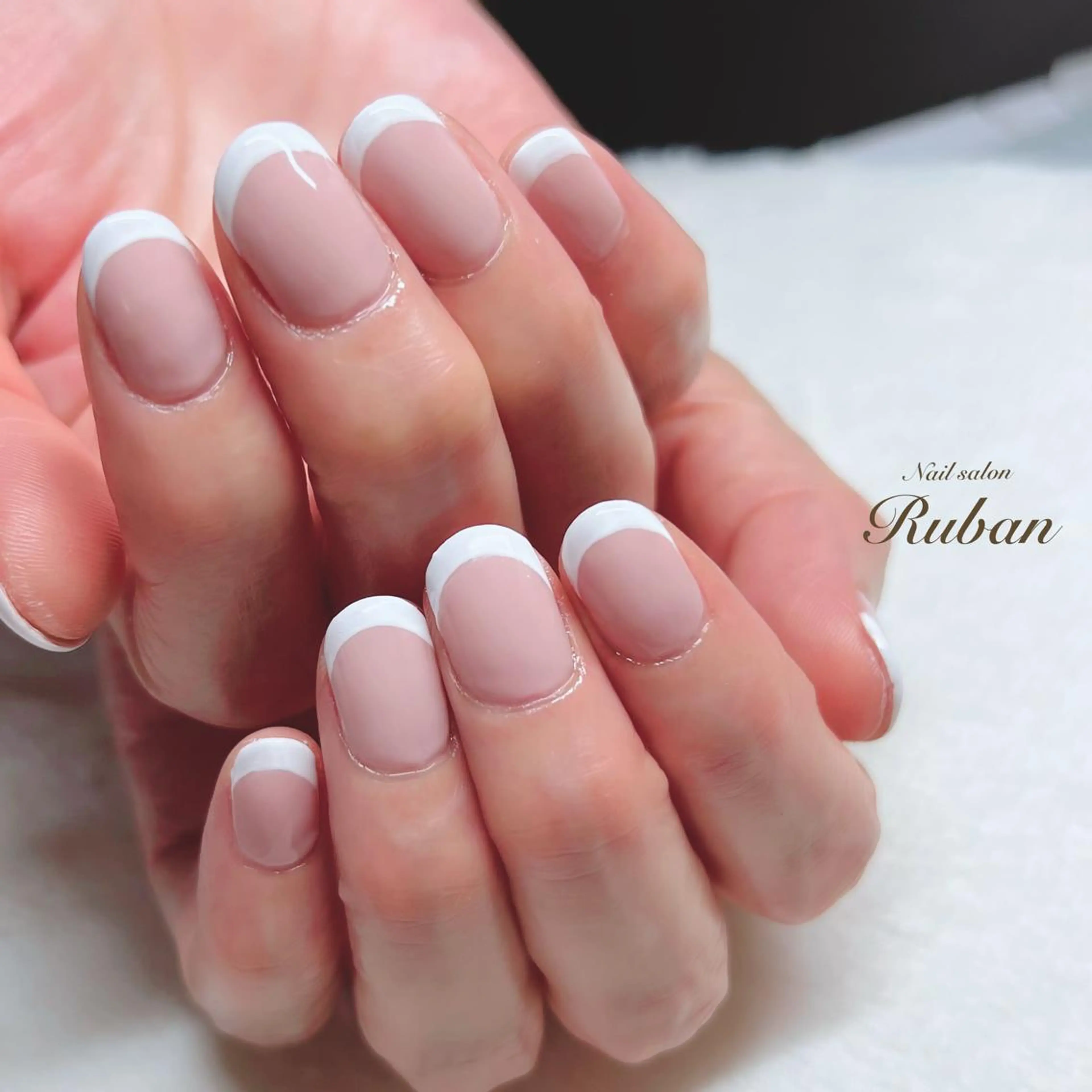 ネイル フレンチネイル シンプルネイル Nail salon Rubanのネイルデザイン