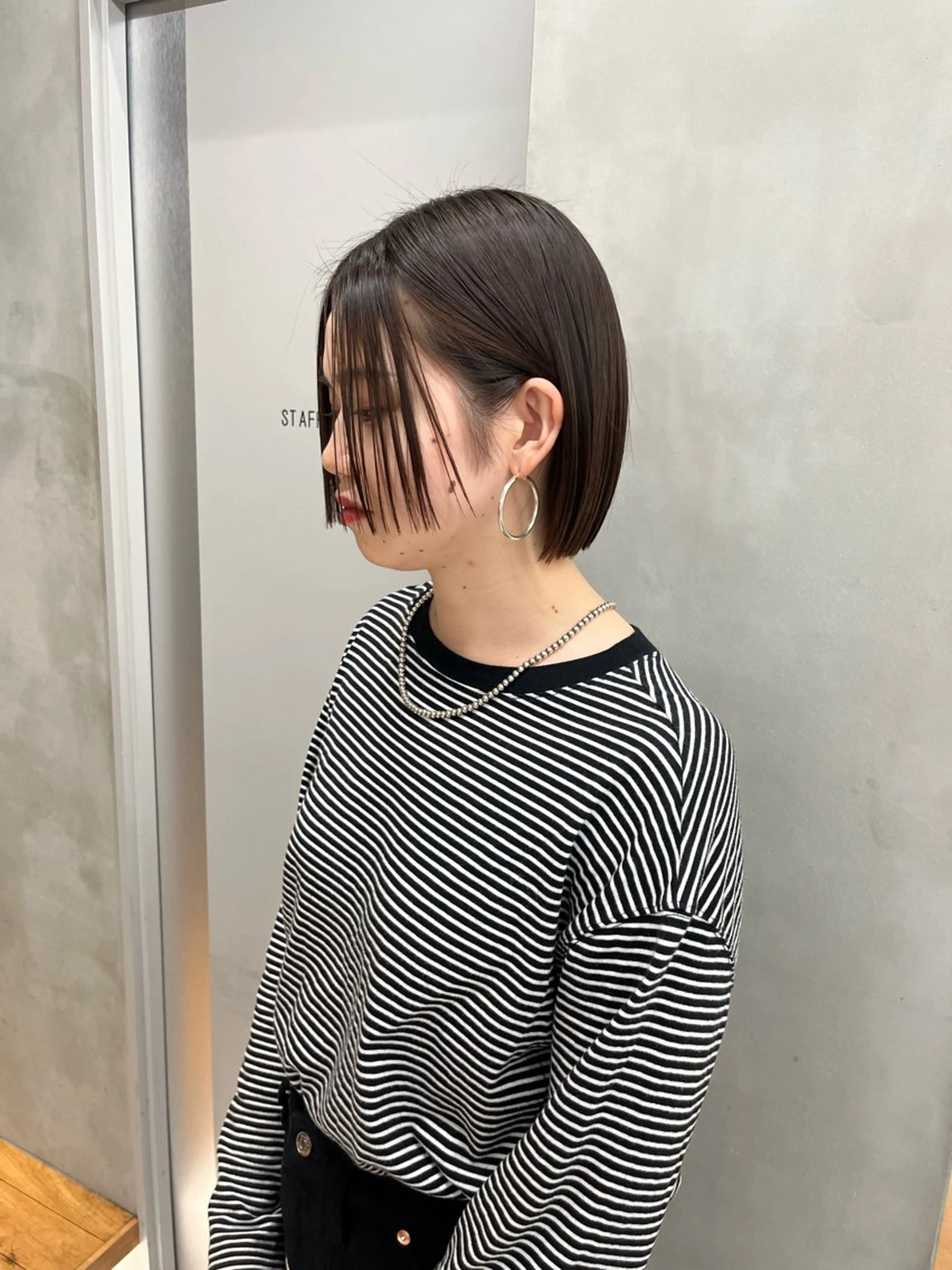 ミディアム カラー カット ヘアカラー トリートメント ボブ&艶髪透明感 カラー♡TOMOE♡のヘアスタイル