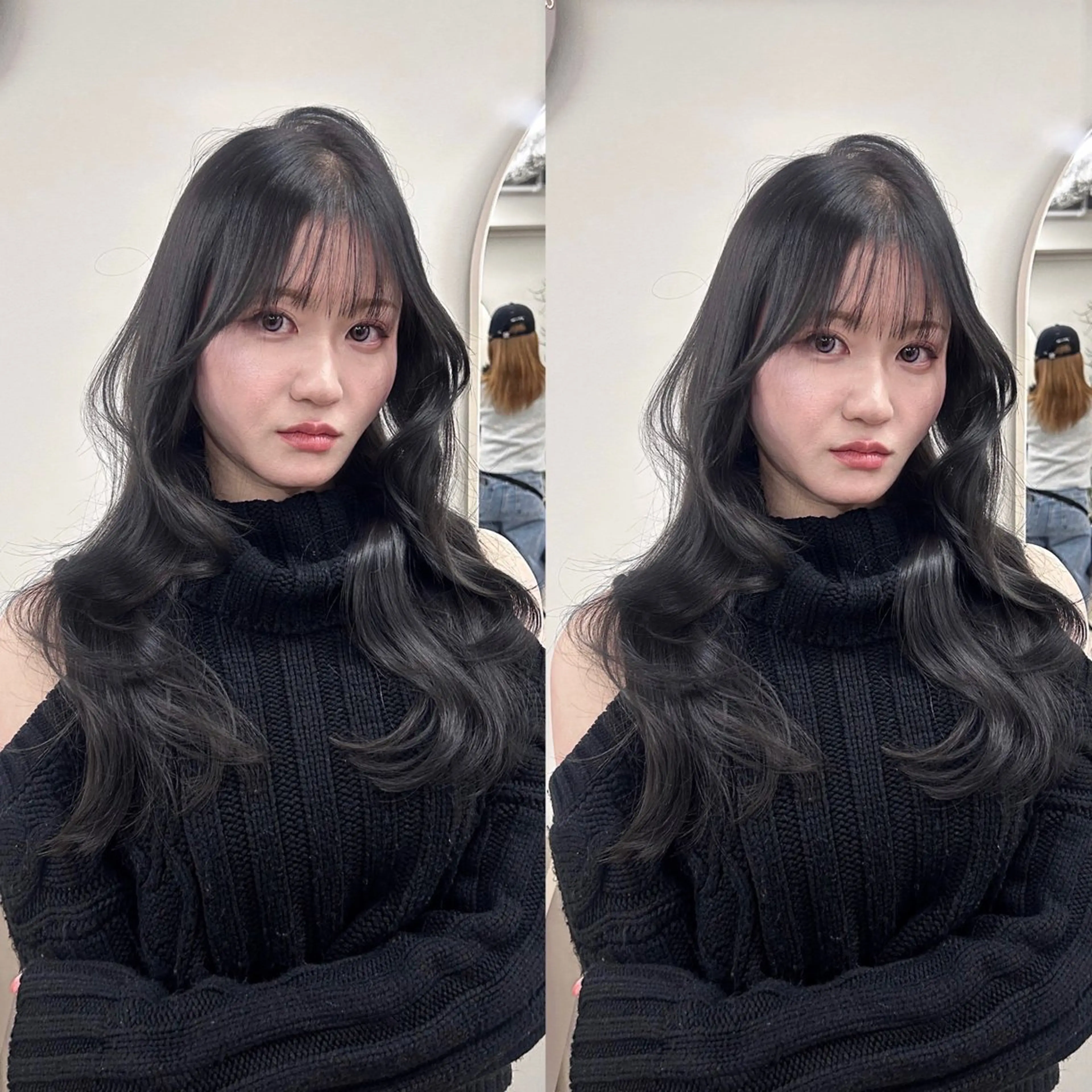 ロング カット ヘアカラー トリートメント ヘッドスパ ヘアセット 盛れる艶カラー× レイヤーカット/咲来のヘアスタイル