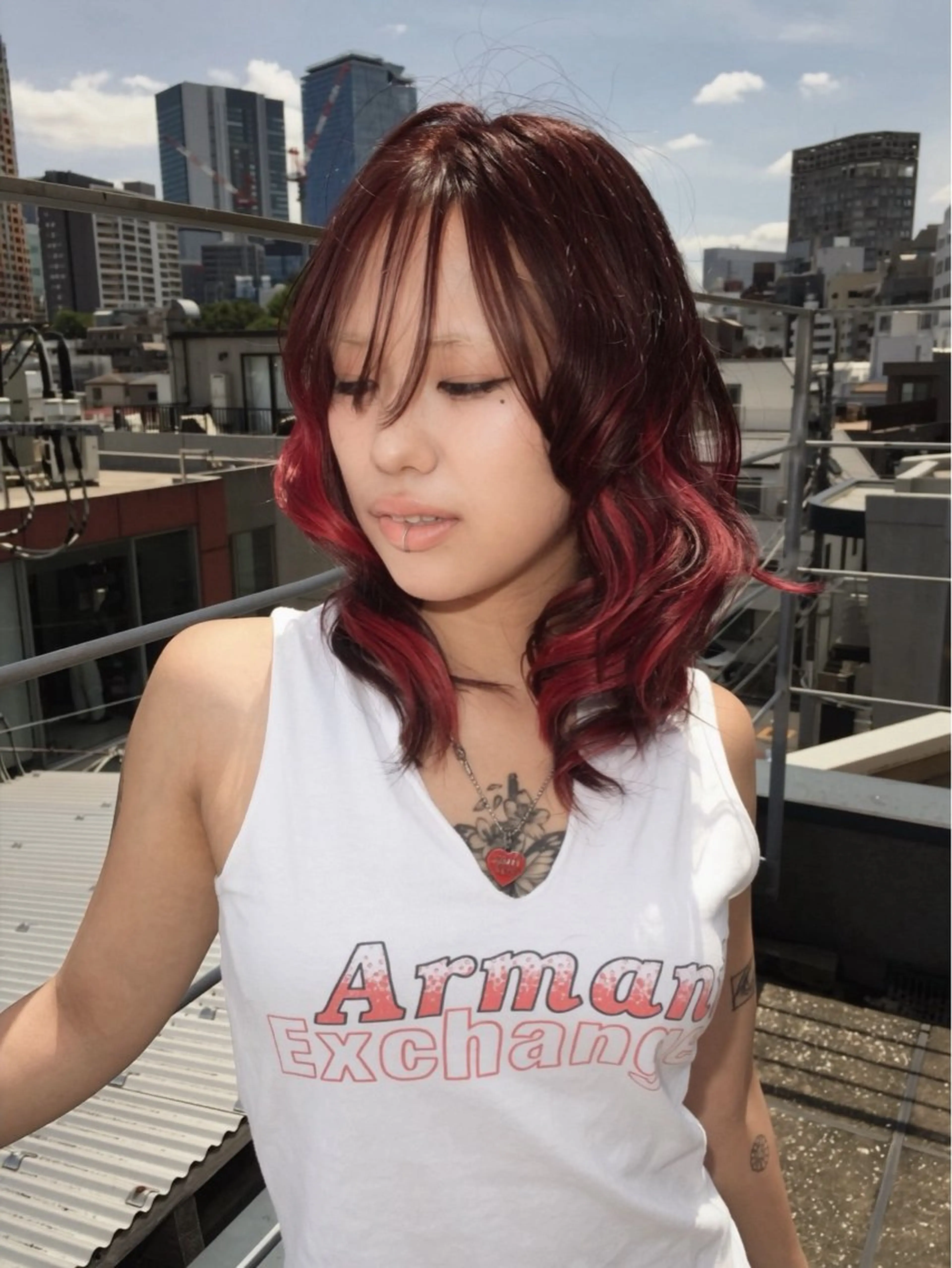 ミディアム カラー レッドカラー 🫧カラーモデル募集 🫧Hiyuのヘアスタイル