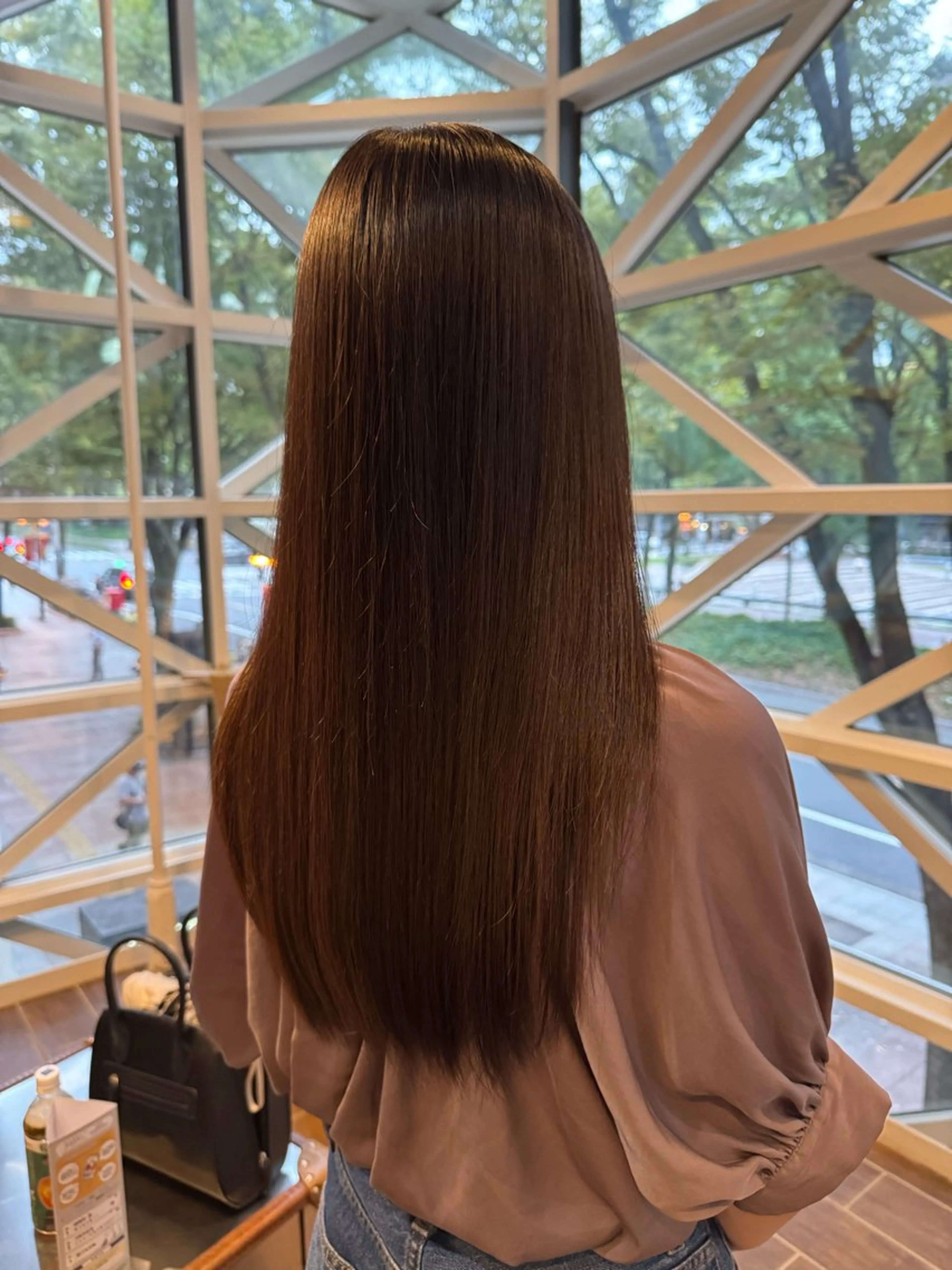 ロング パーマ 縮毛矯正 村上 輝のヘアスタイル