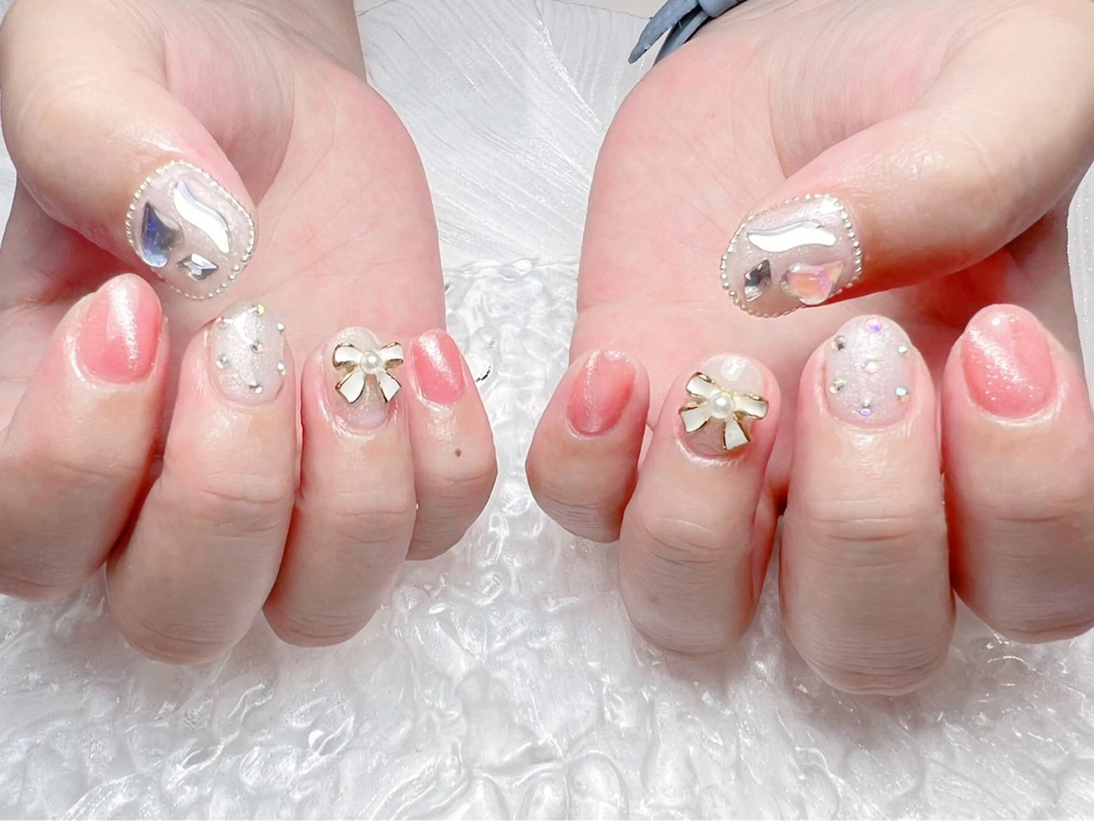 ネイル ハンドネイル マジック ミラーのネイルデザイン