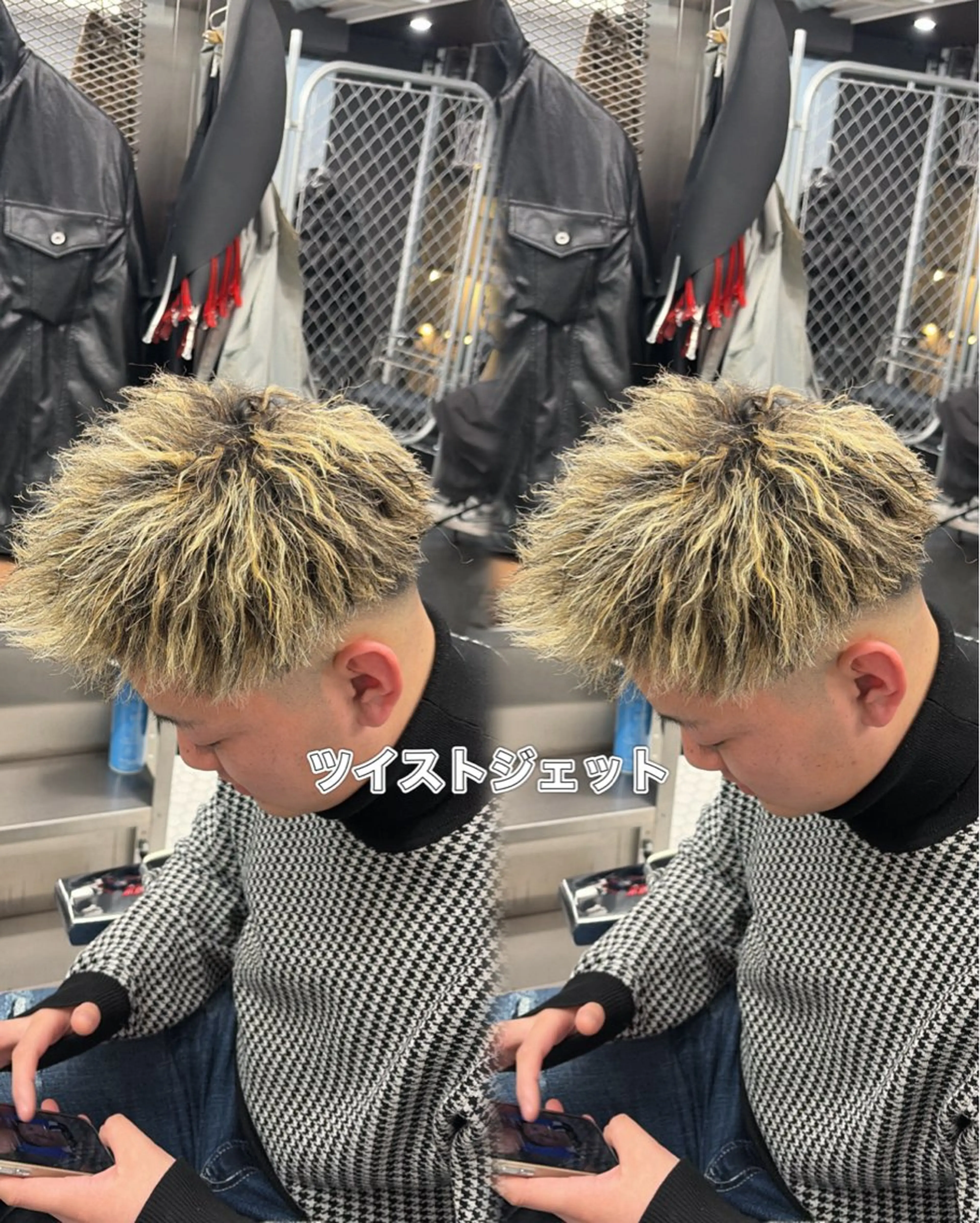 【バチバチヘア】【メンズパーマ】カット+ツイストパーマ¥13200の写真