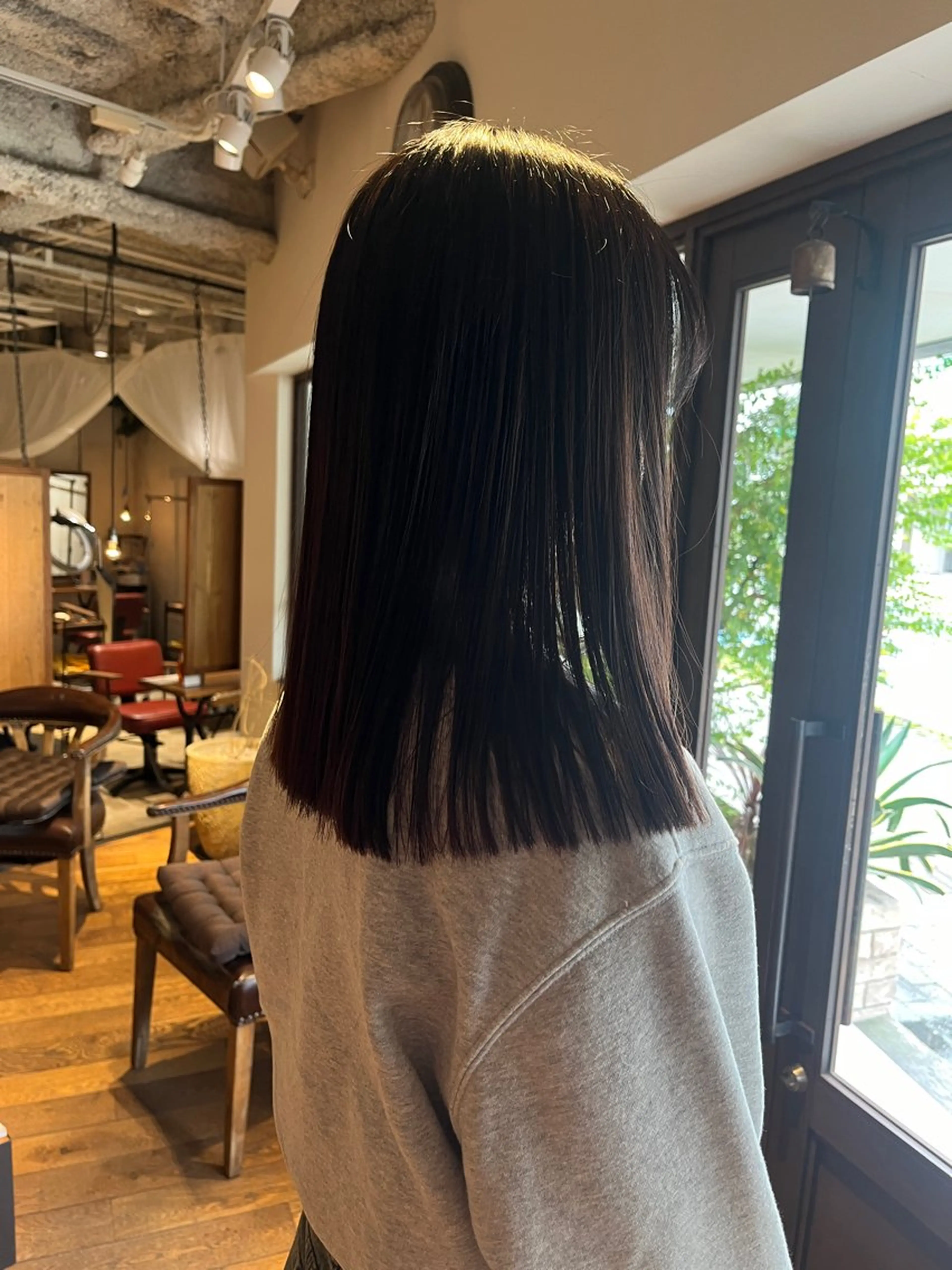 セミロング カット ヘアカラー トリートメント 韓国好き🇰🇷 美容師MIKUのヘアスタイル