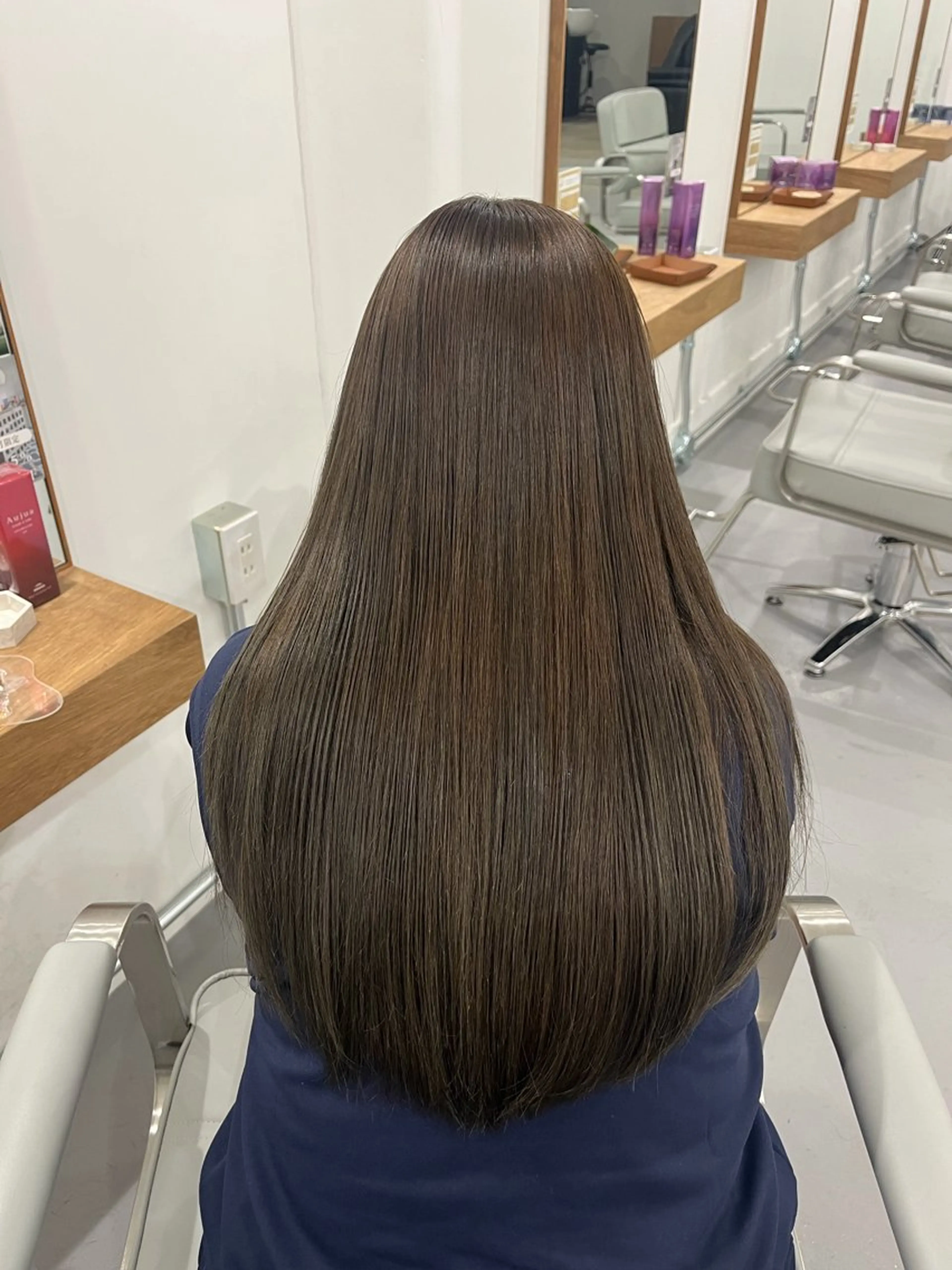 ロング チョコレートブラウン KUTEN岐阜カラー /Haoのヘアスタイル