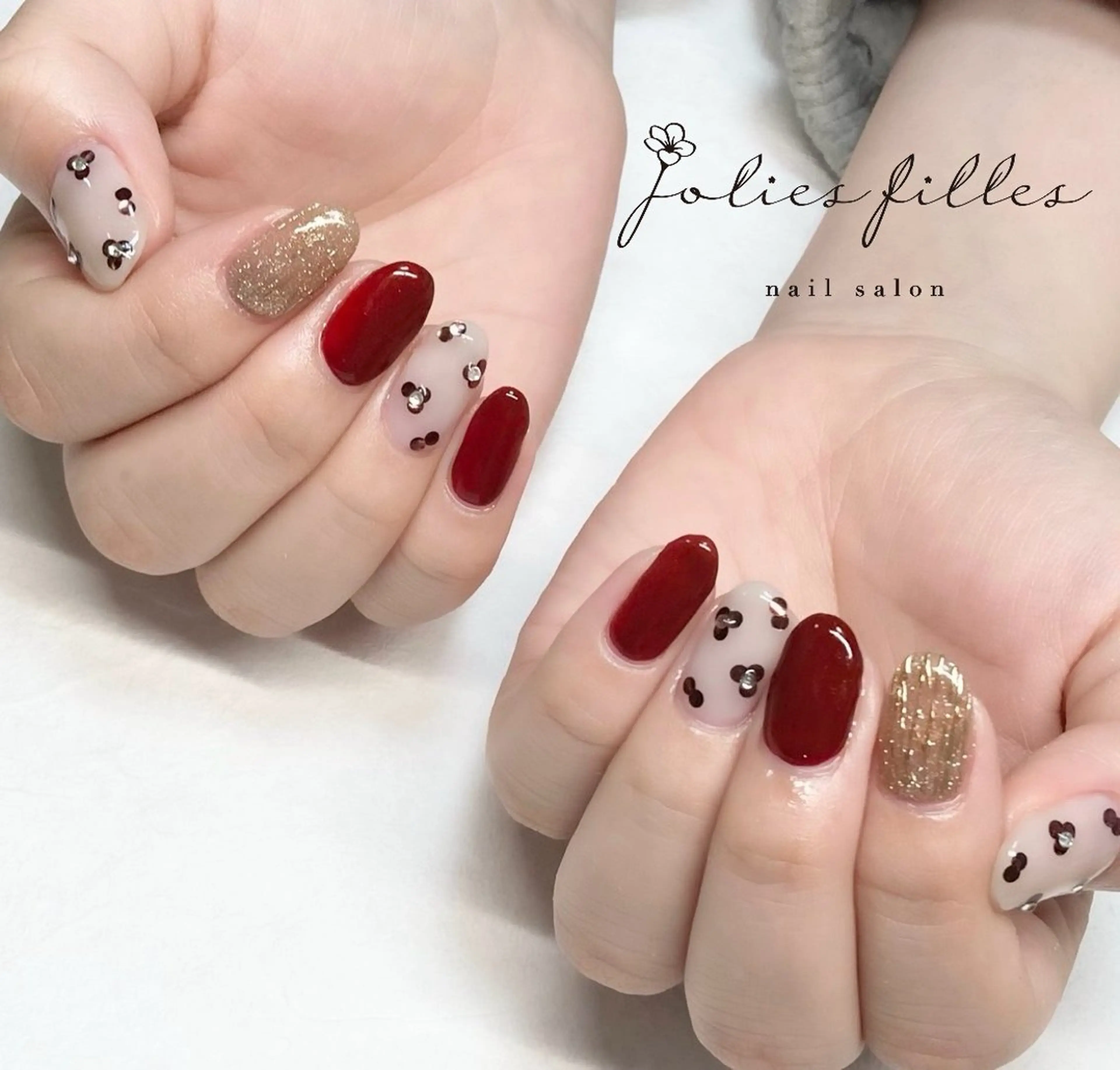 カラー ジョリフィーユ 中出のネイルデザイン