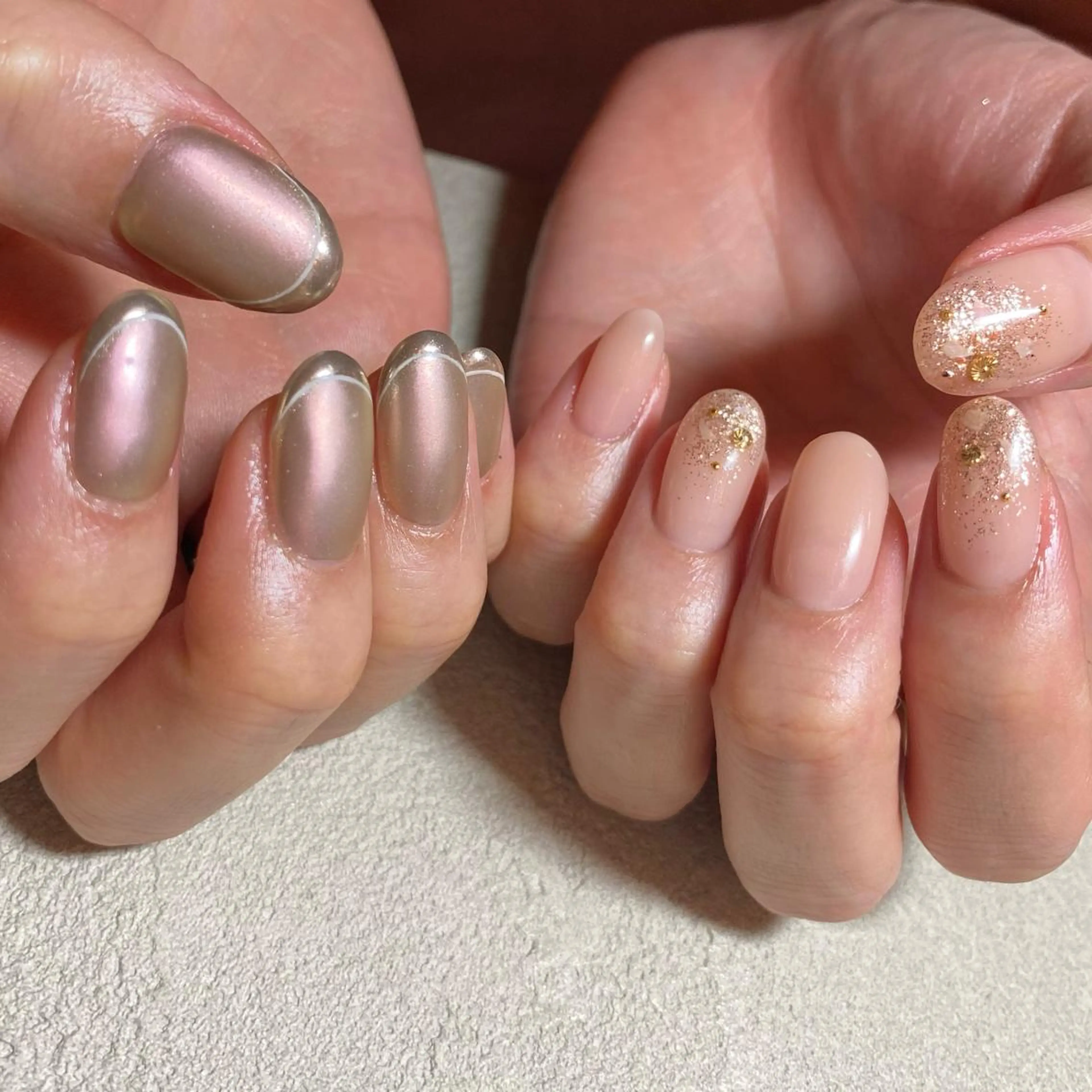 ネイル アートネイル ニュアンスネイル 春ネイル 夏ネイル ハンドネイル 山田 貴子のネイルデザイン