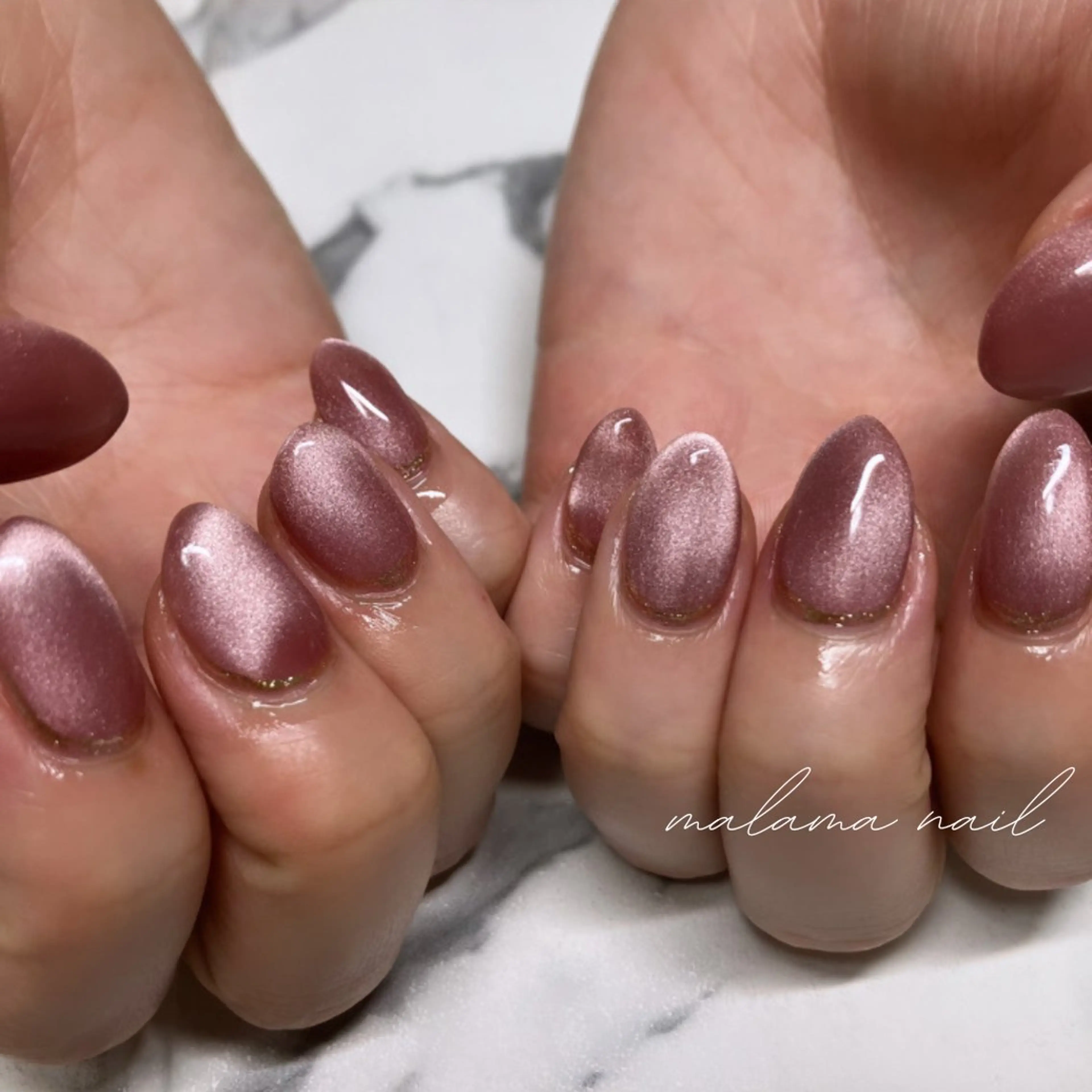 ネイル ラメ(グリッター) MALAMA NAILのネイルデザイン