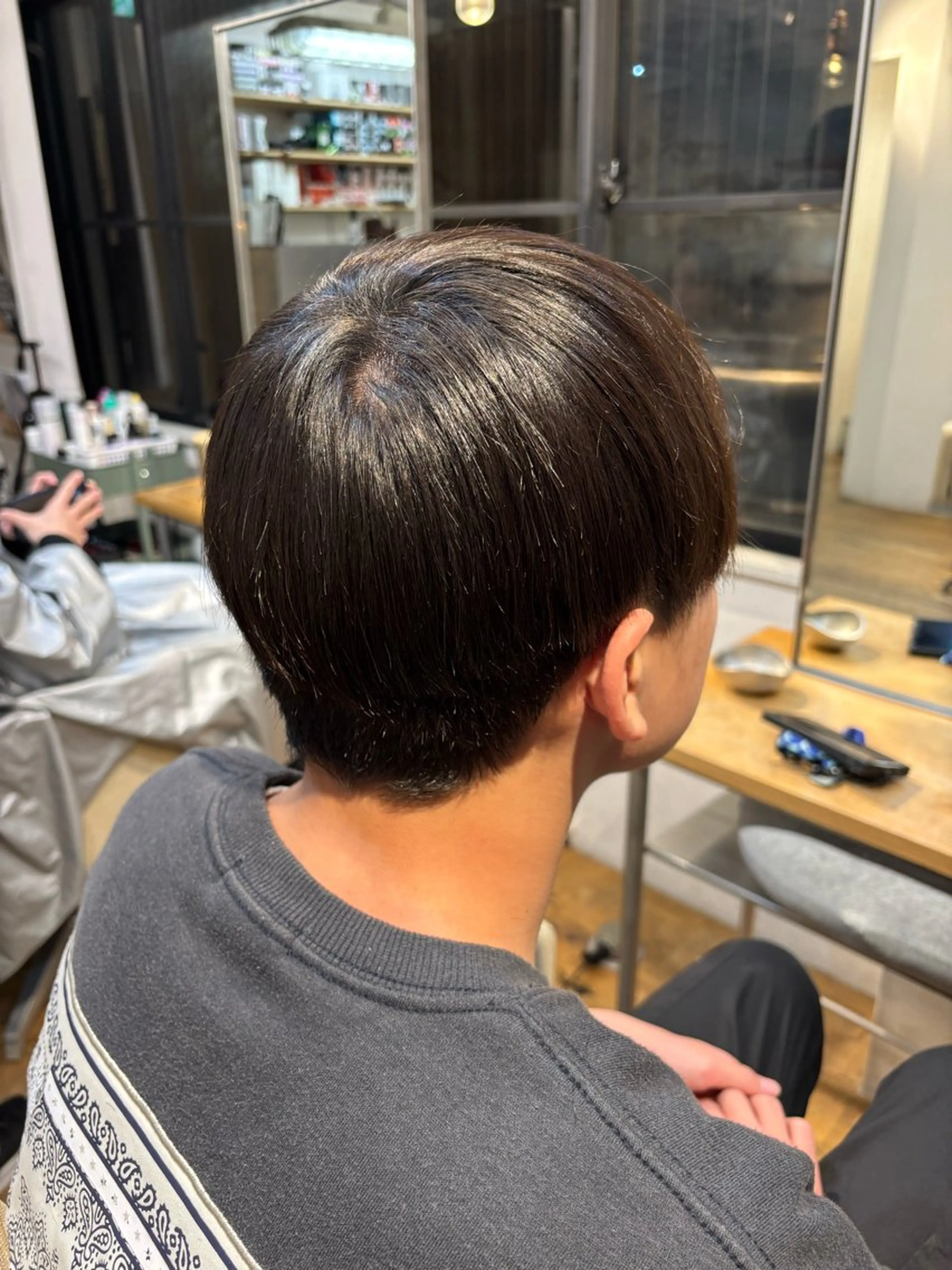 メンズ縮毛矯正の写真