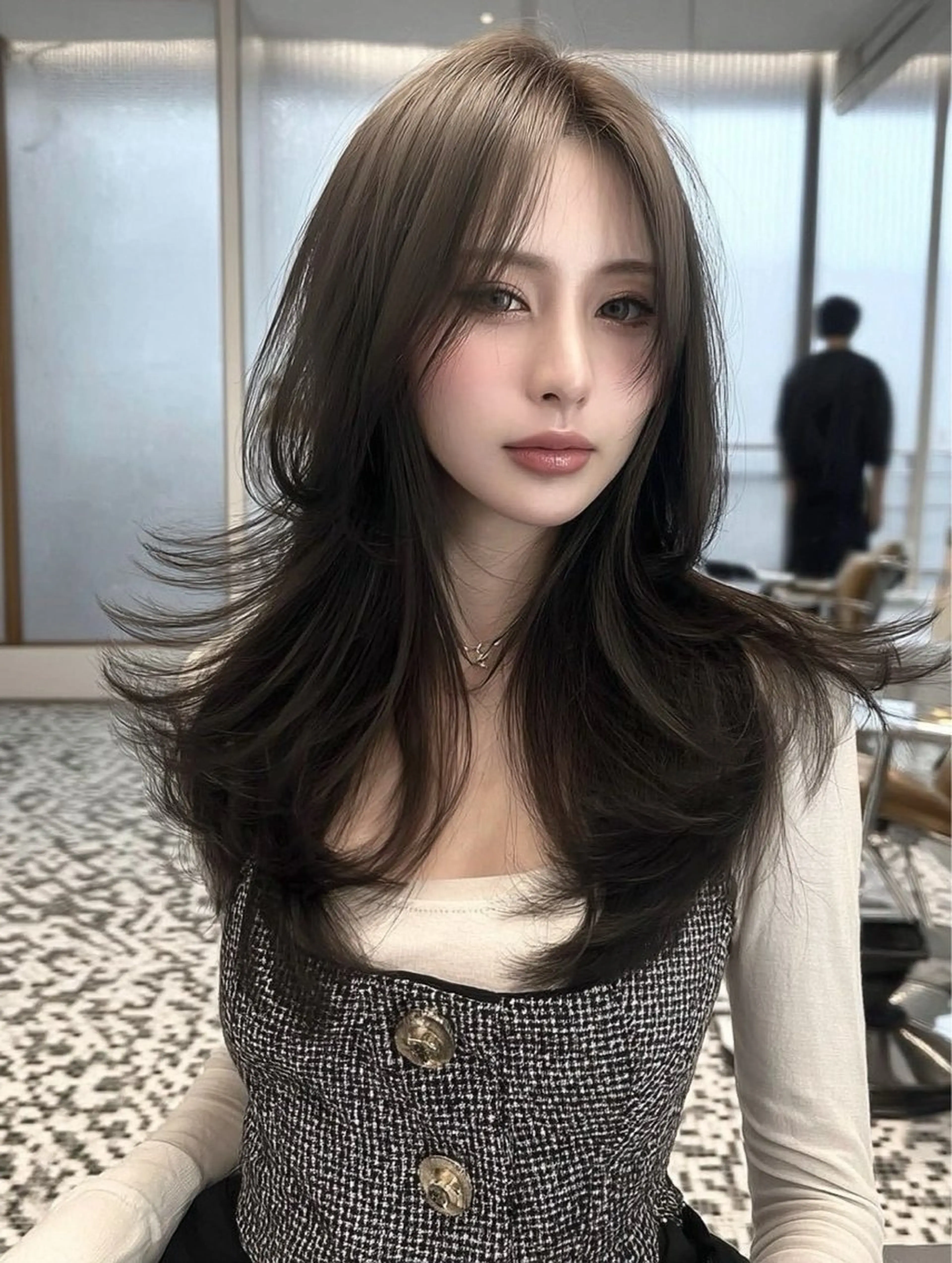 セミロング カラー 透明感カラー ハイトーンカラー インナーカラー ボブ 髪質改善 カット ヘアカラー ハイトーン/ブリーチ /reitのヘアスタイル