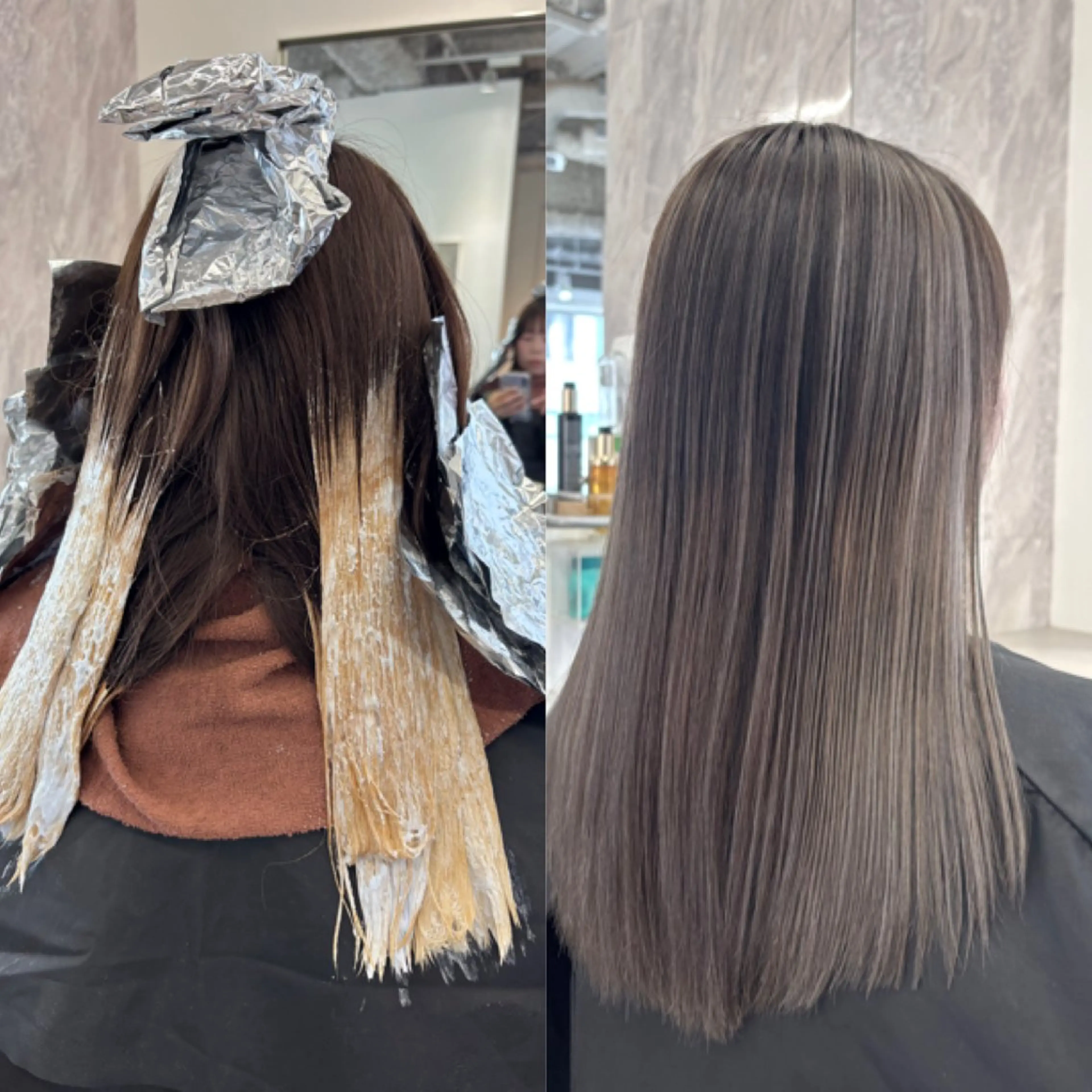 セミロング karin🪩海外風 バタフライカットのヘアスタイル