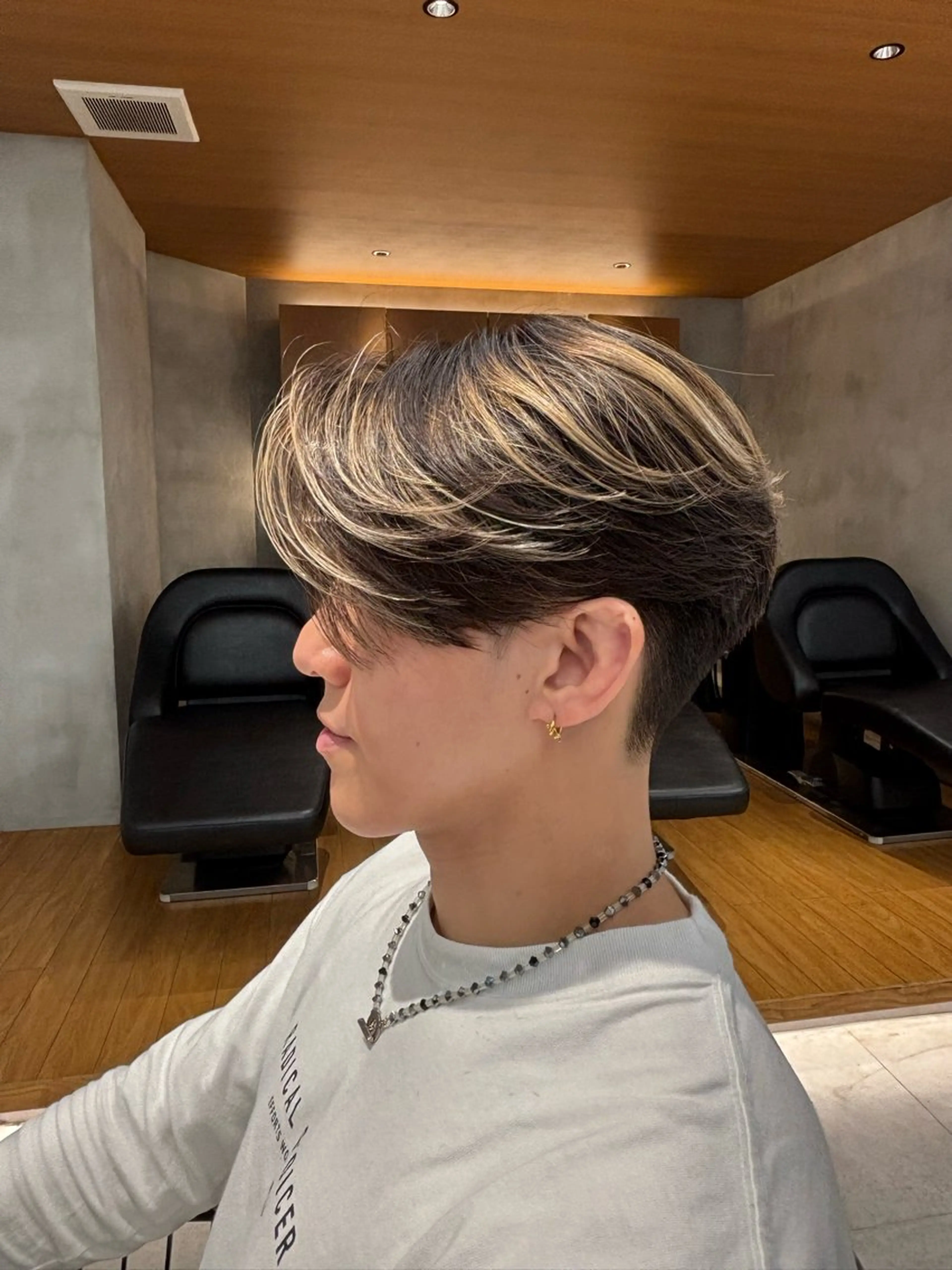 パーマ メンズ カット パーマ トリートメント ヘアセット 表参道/スパイキー ショート/マッシュのヘアスタイル