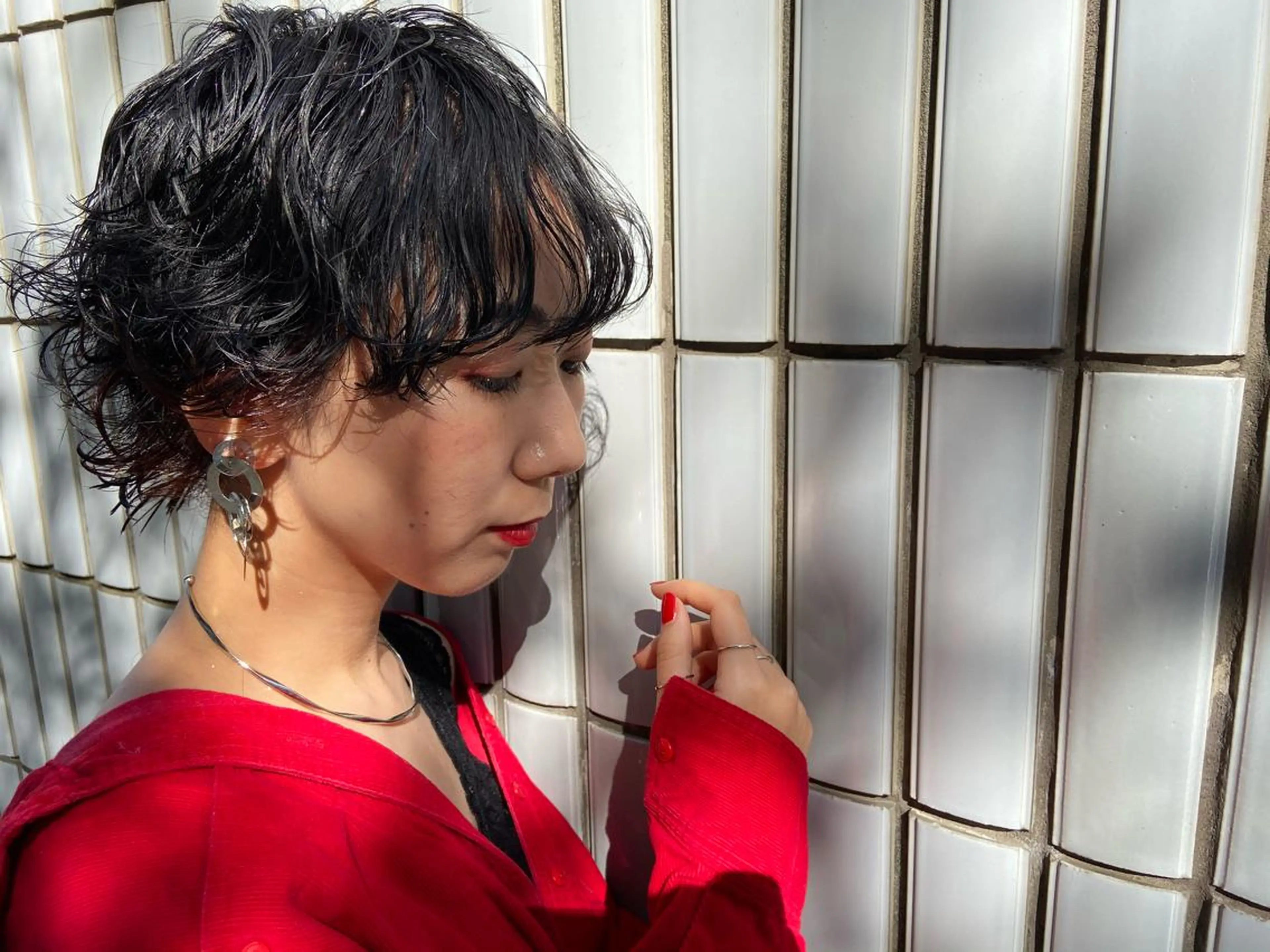 ショート パーマ 鎌田 祥江のヘアスタイル