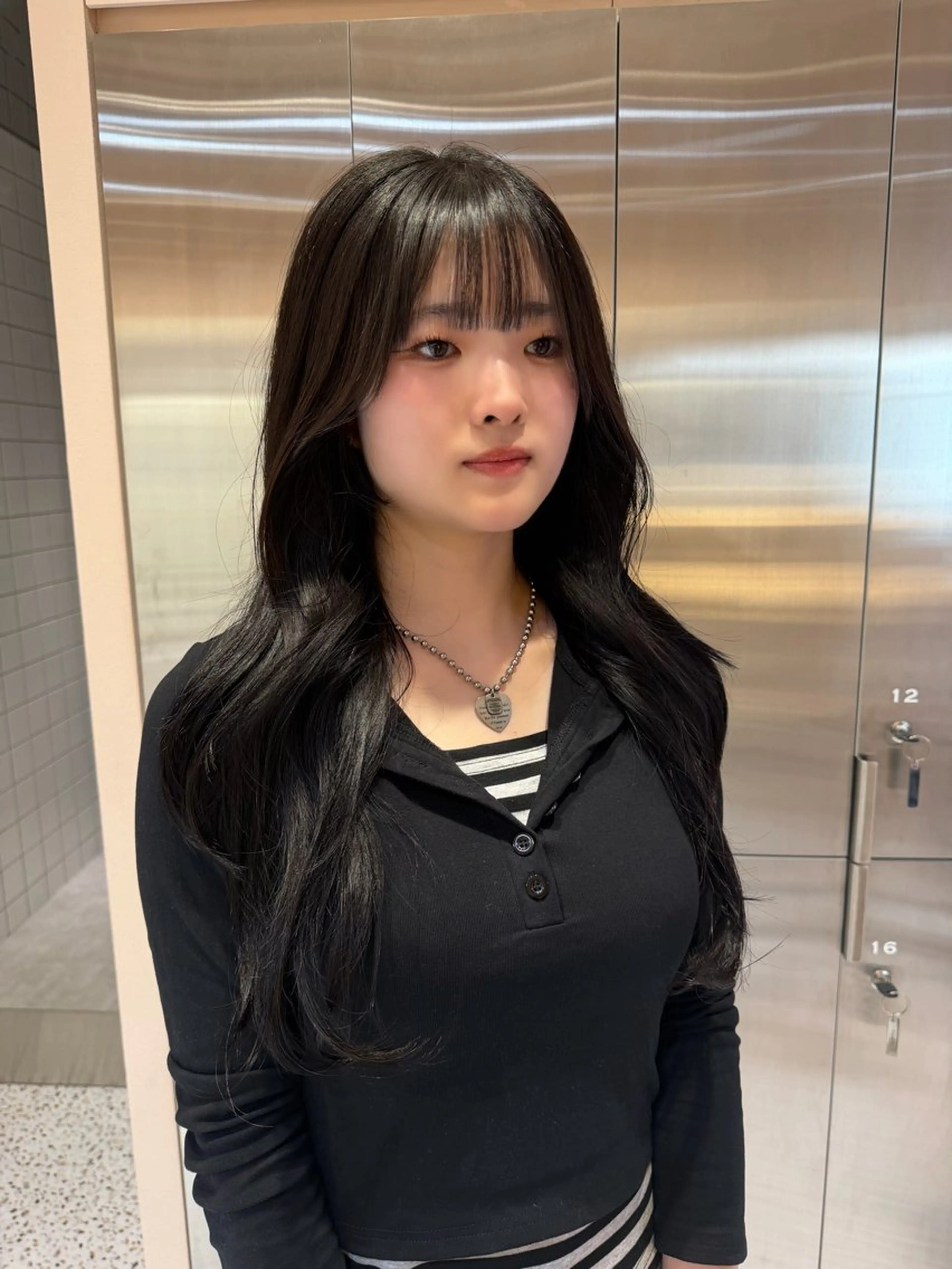 ロング ハイレイヤー 髪質改善 レイヤーカット トリートメント 新宿/韓国ヘア/ 韓国ボブ/Mayuのヘアスタイル